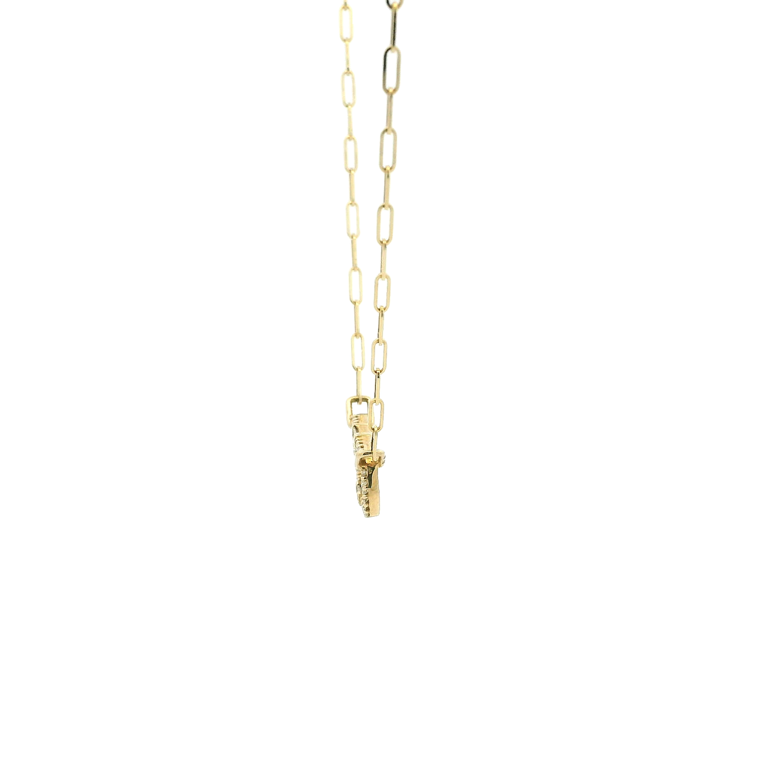 14KYG Fancy Link Diamond Necklace