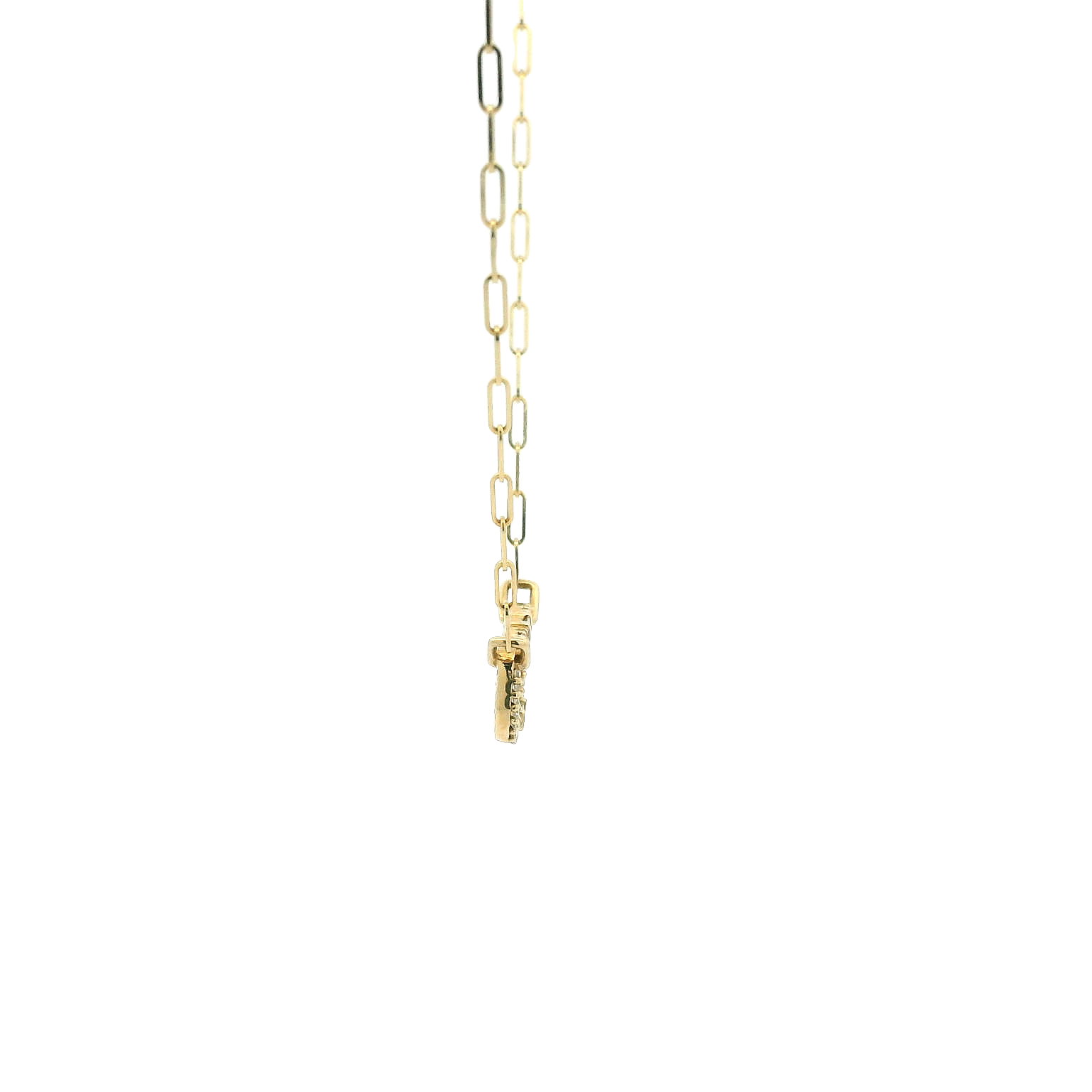 14KYG Fancy Link Diamond Necklace