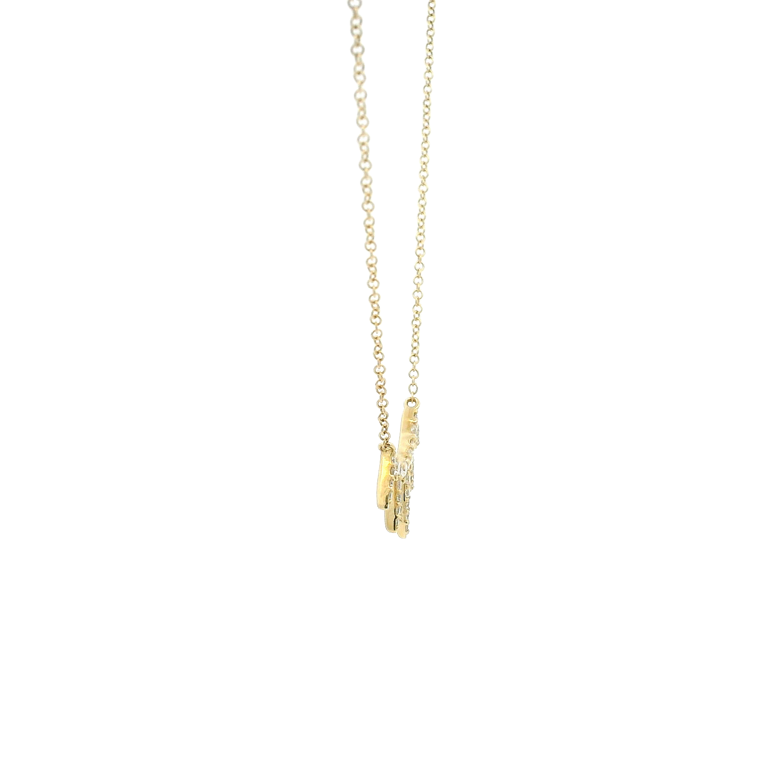 14KYG Diamond Spike Necklace