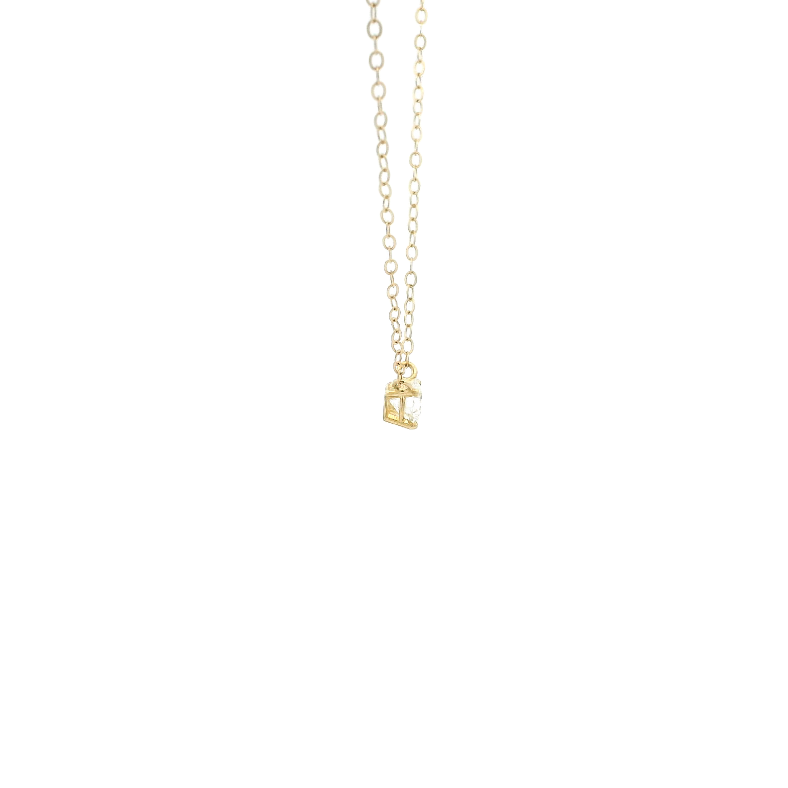 14KYG Diamond Solitaire Necklace
