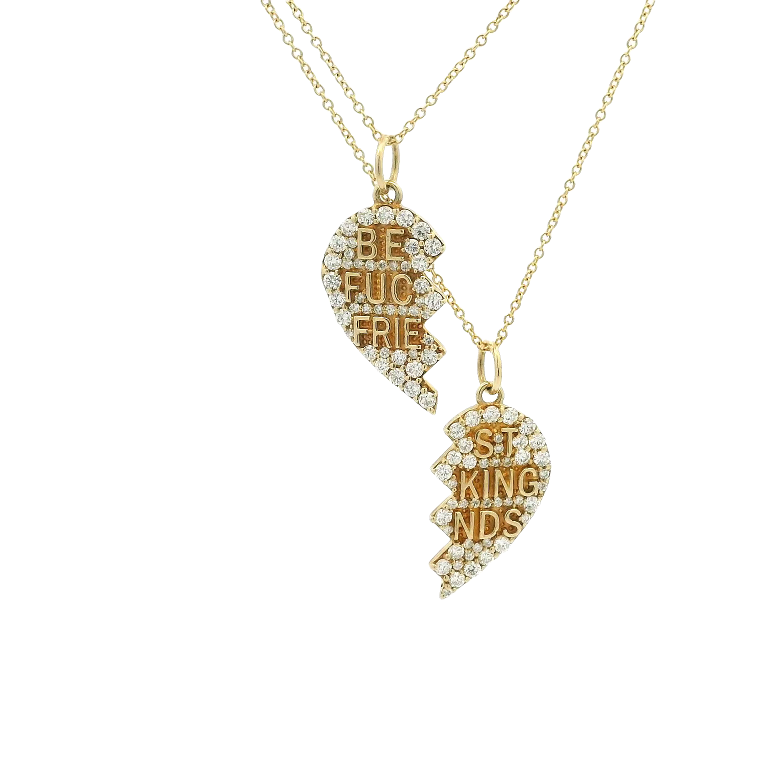 14KYG Diamond BFF Necklaces