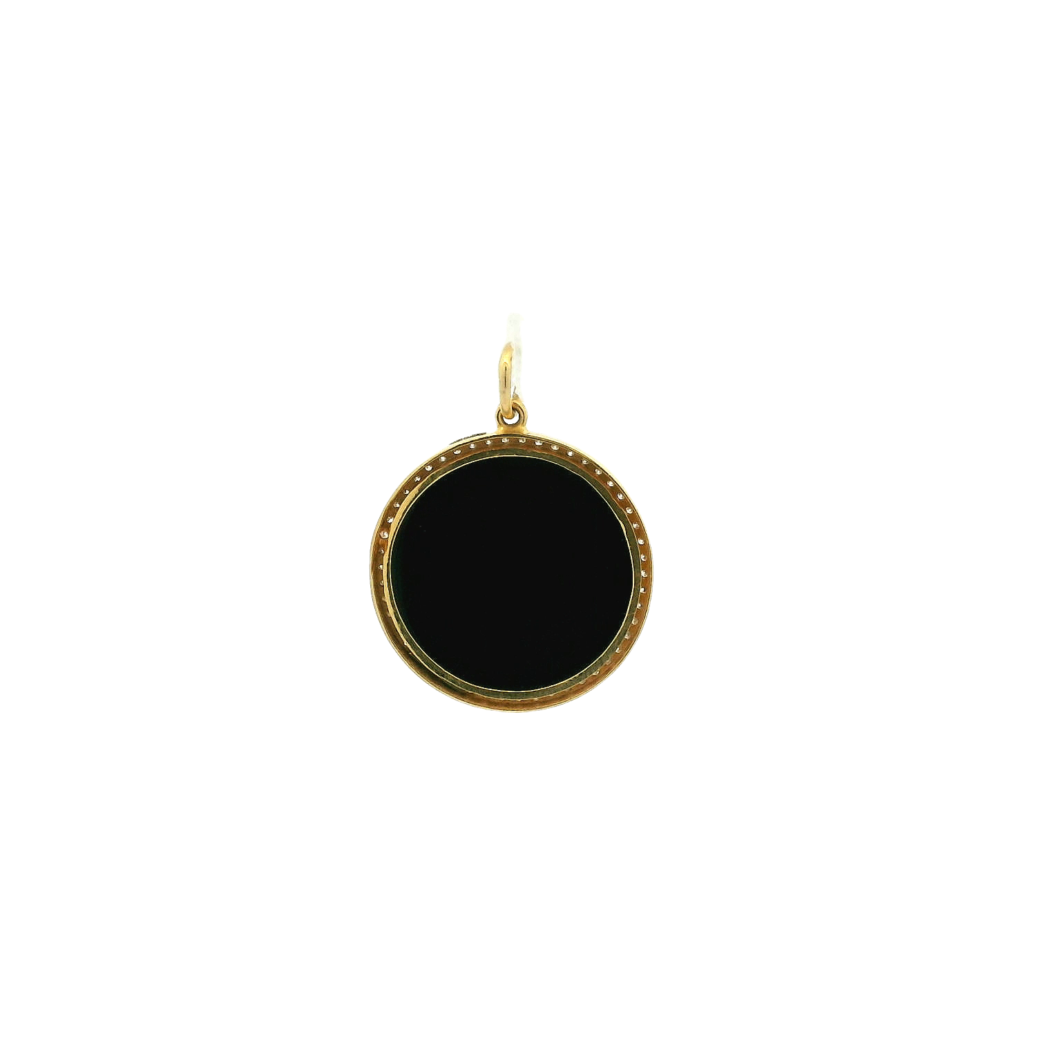 14KYG Diamond Compass Pendant