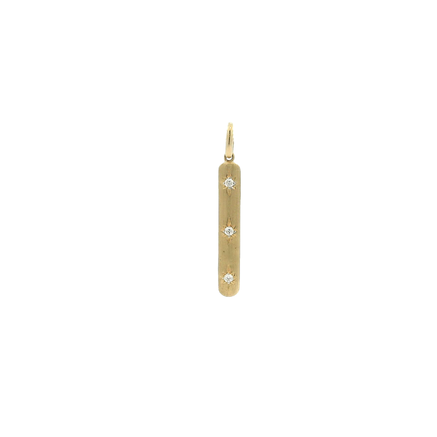 14KYG Satin Bar Pendant