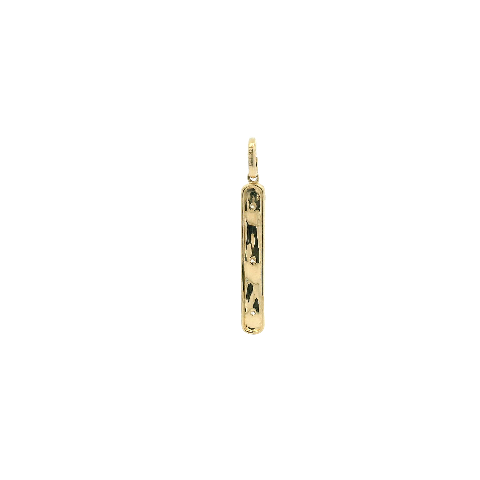 14KYG Satin Bar Pendant