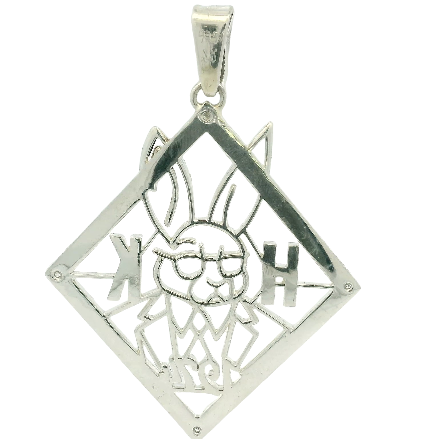 Stylish Silver Bunny Pendant