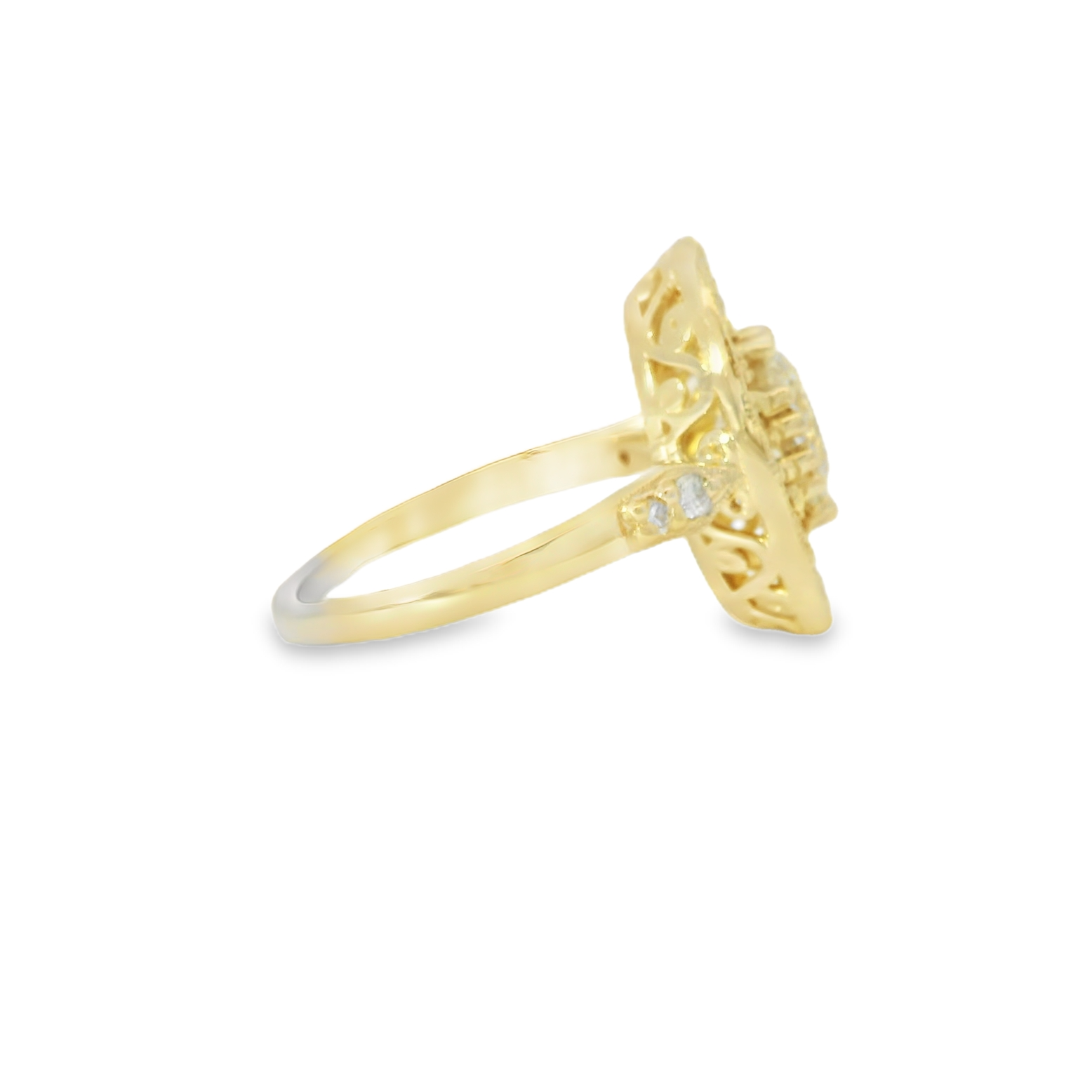 Elegant Diamond Halo Ring