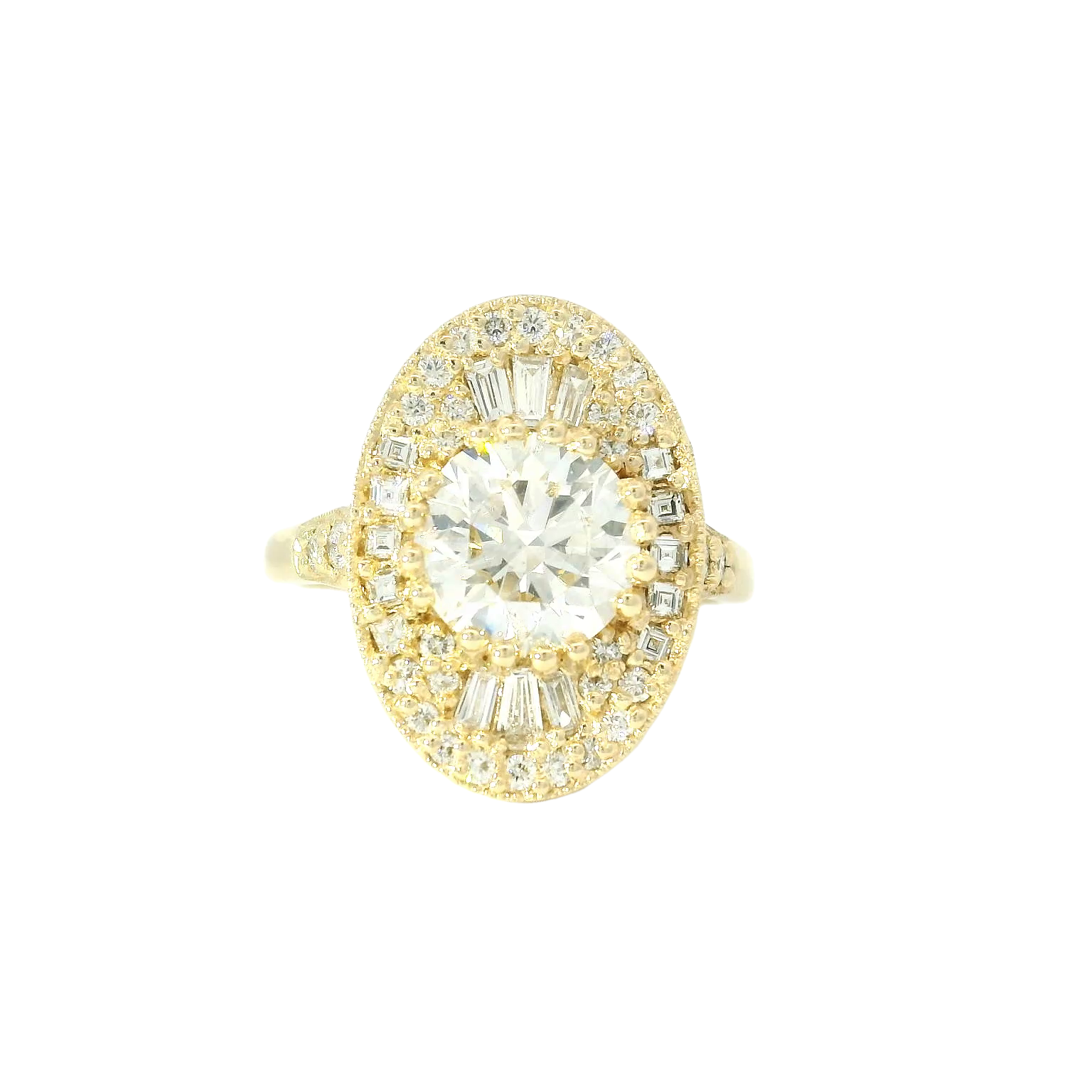 Elegant Diamond Halo Ring