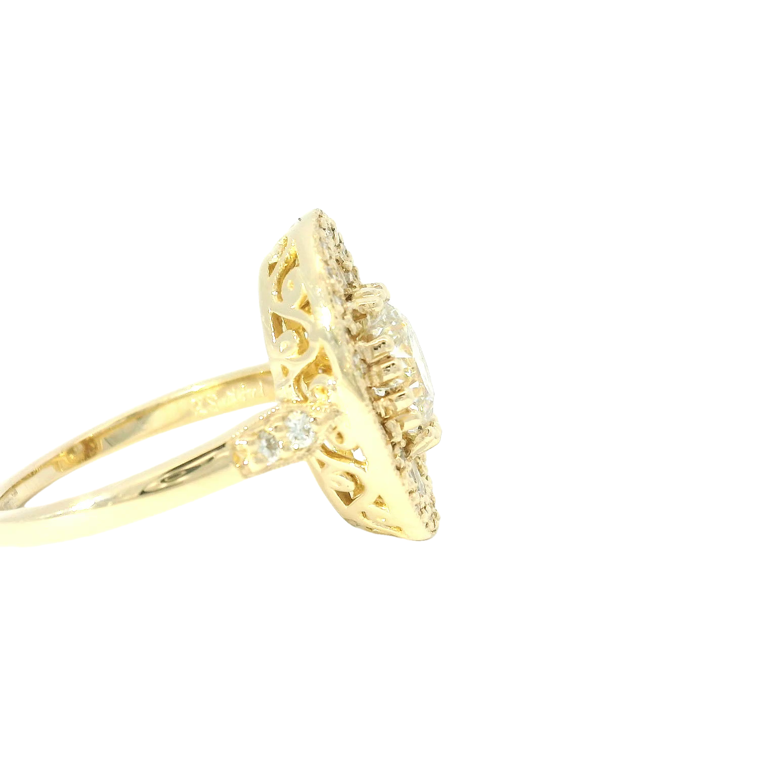 Elegant Diamond Halo Ring