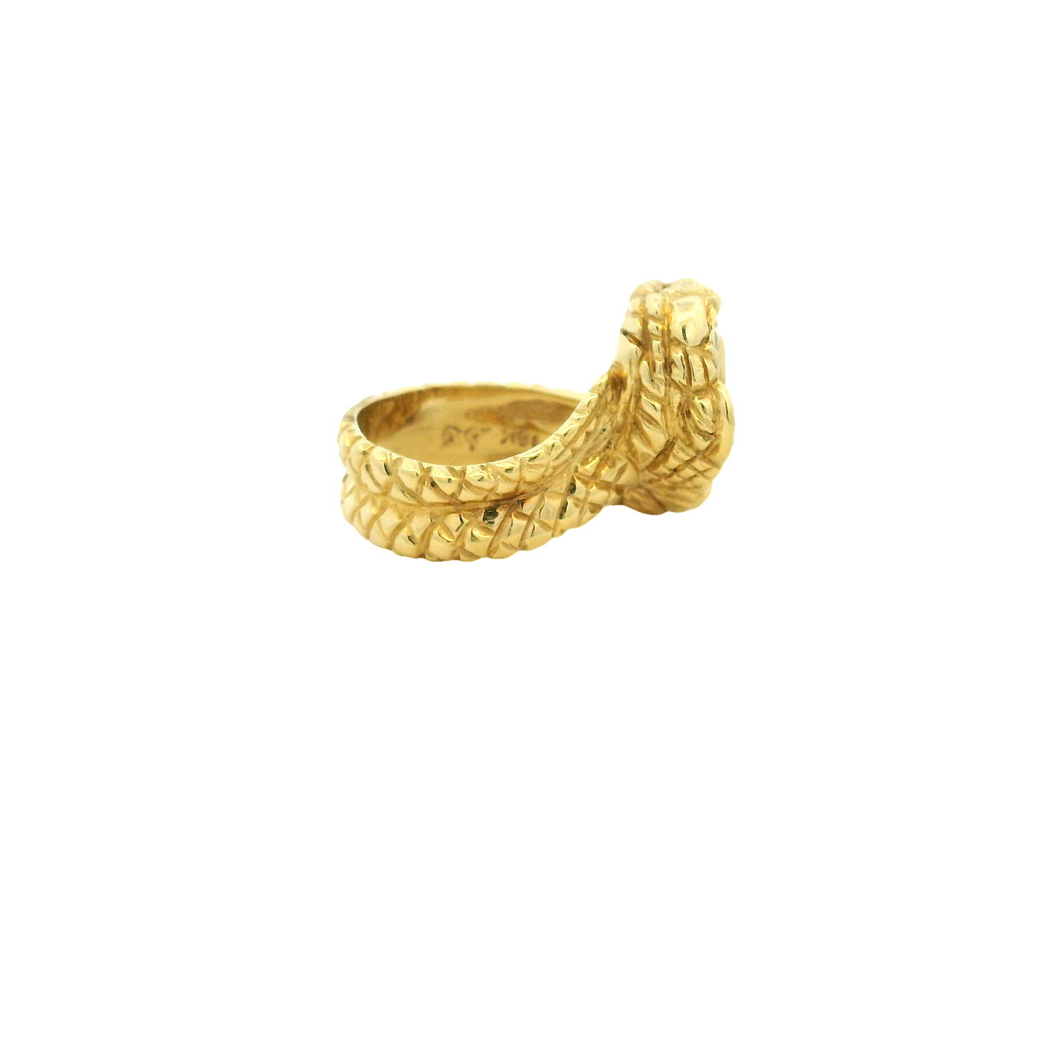 18KYG Snake Fashion Ring