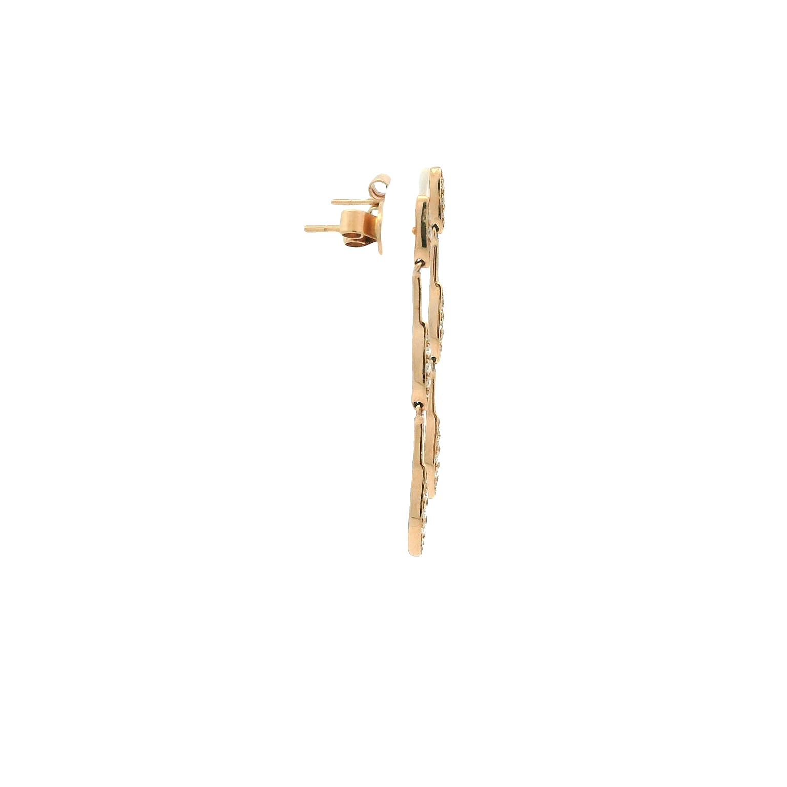 14KRG Drop Earrings