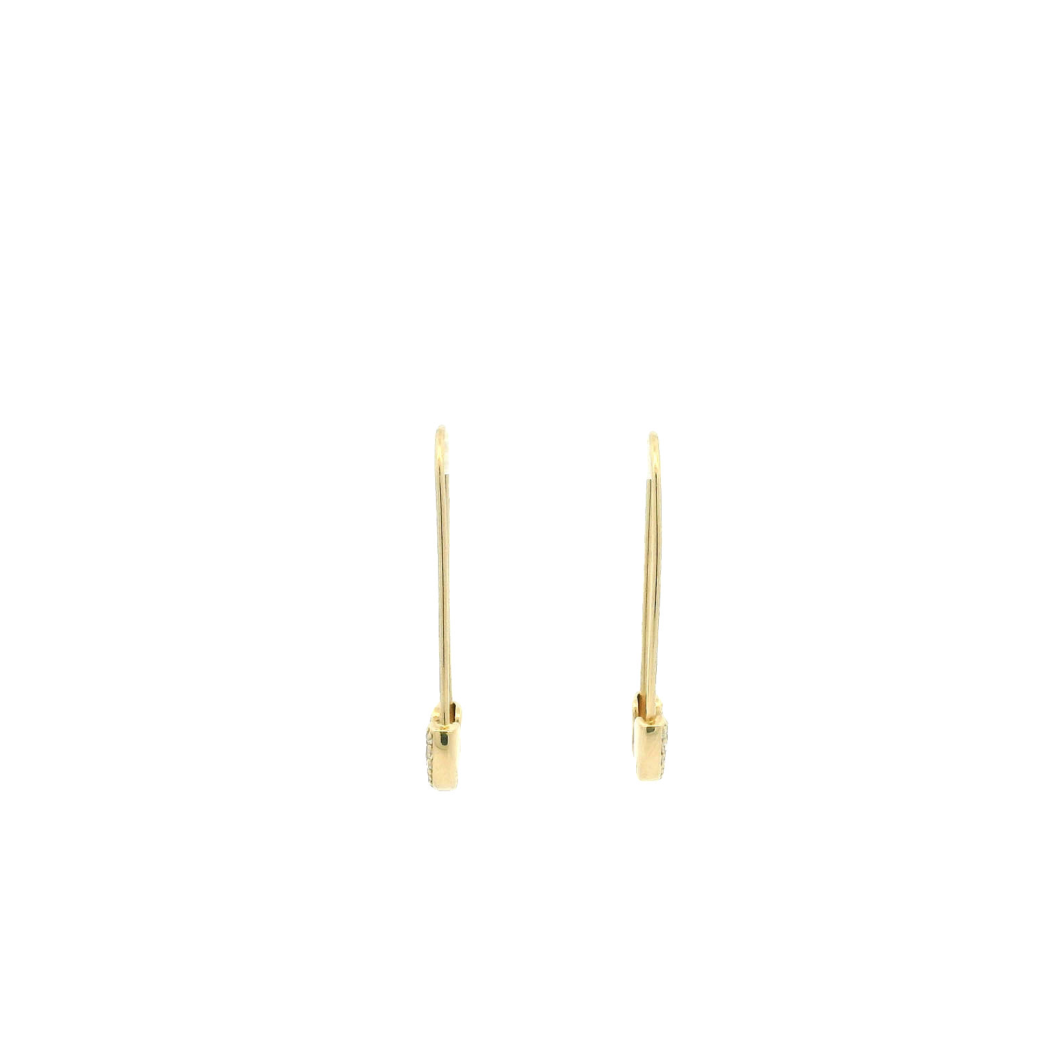 14KYG Safety Pin Earrings