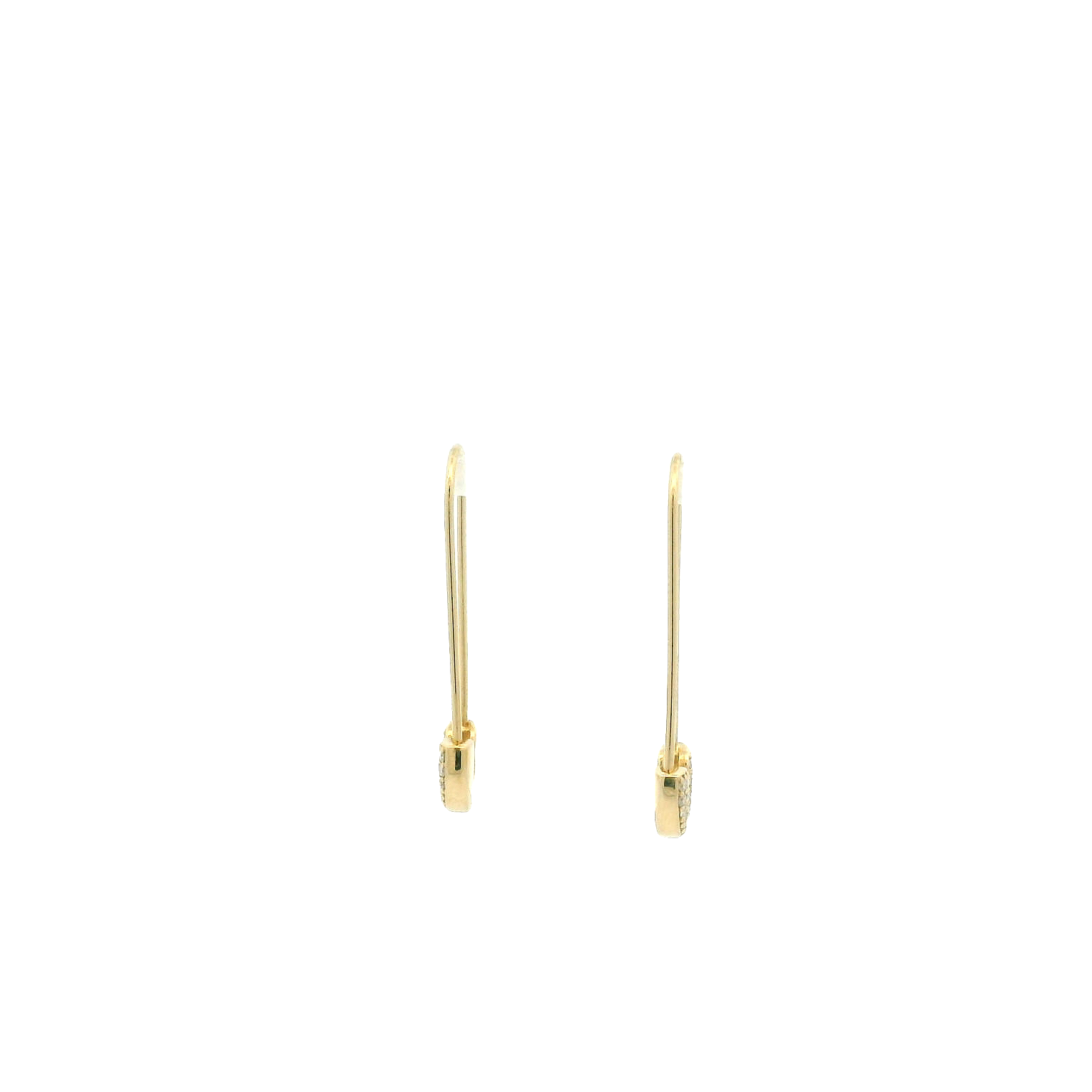 14KYG Safety Pin Earrings