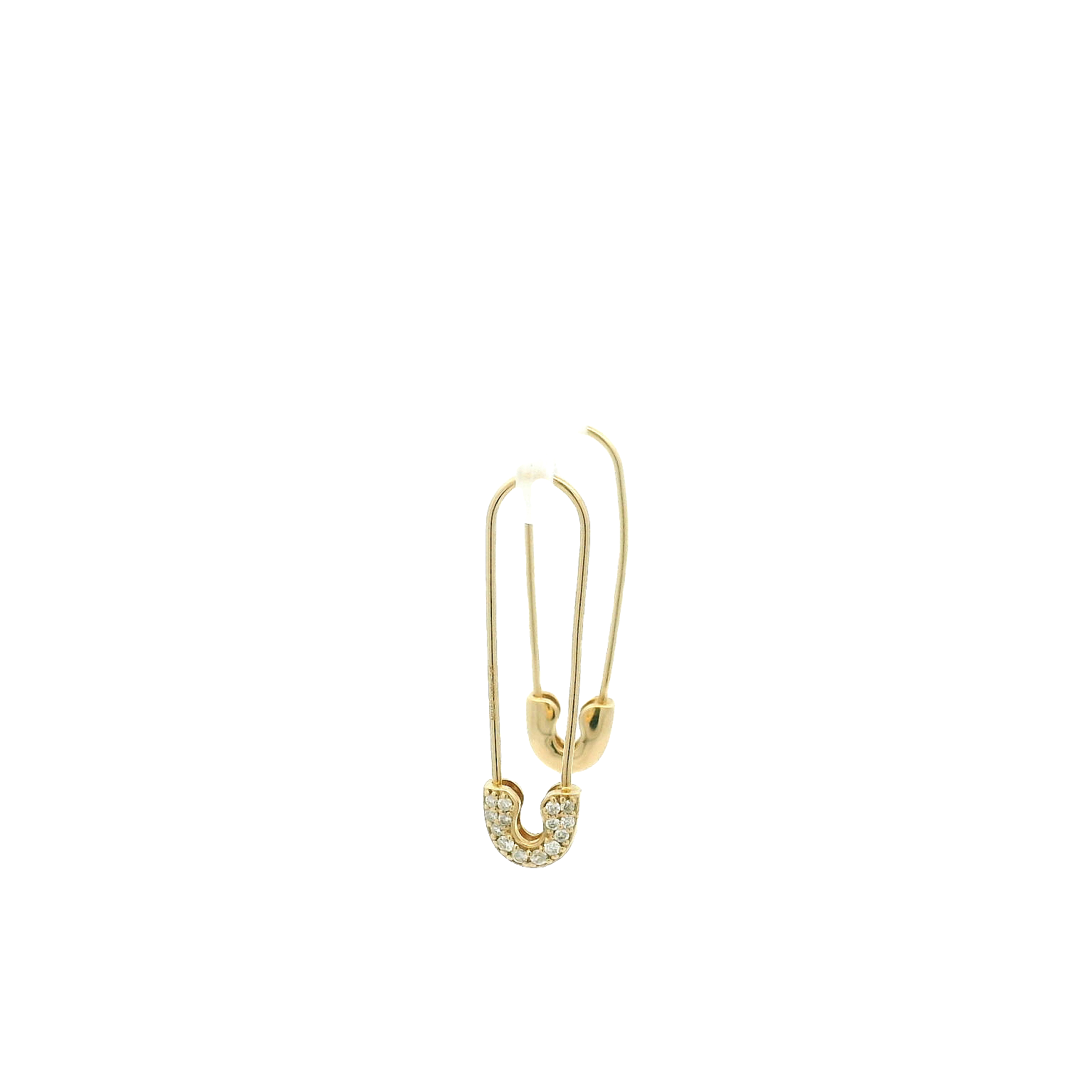 14KYG Safety Pin Earrings