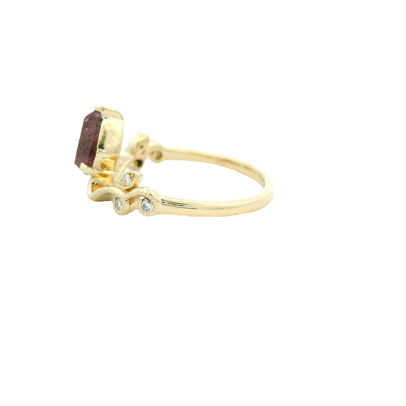 Elegant Yellow Diamond Ring