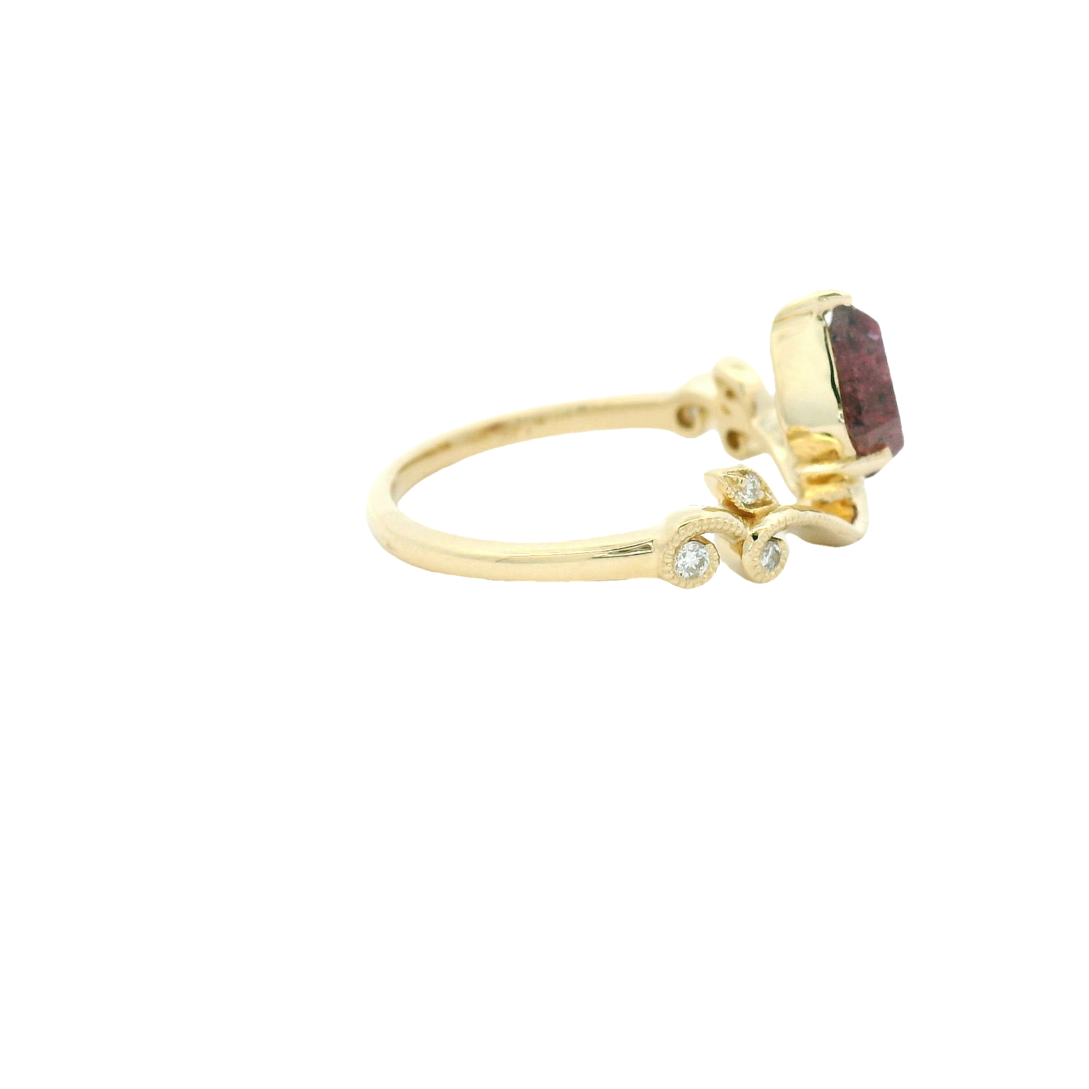 Elegant Yellow Diamond Ring