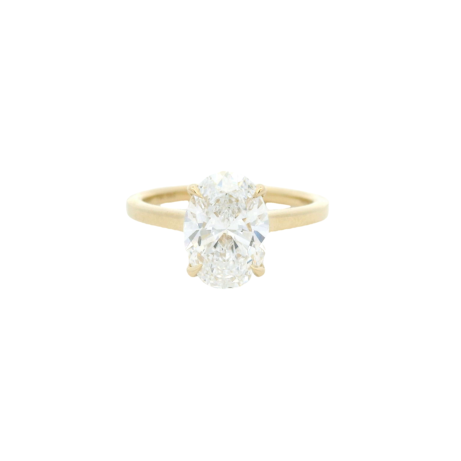 Elegant Oval Diamond Ring