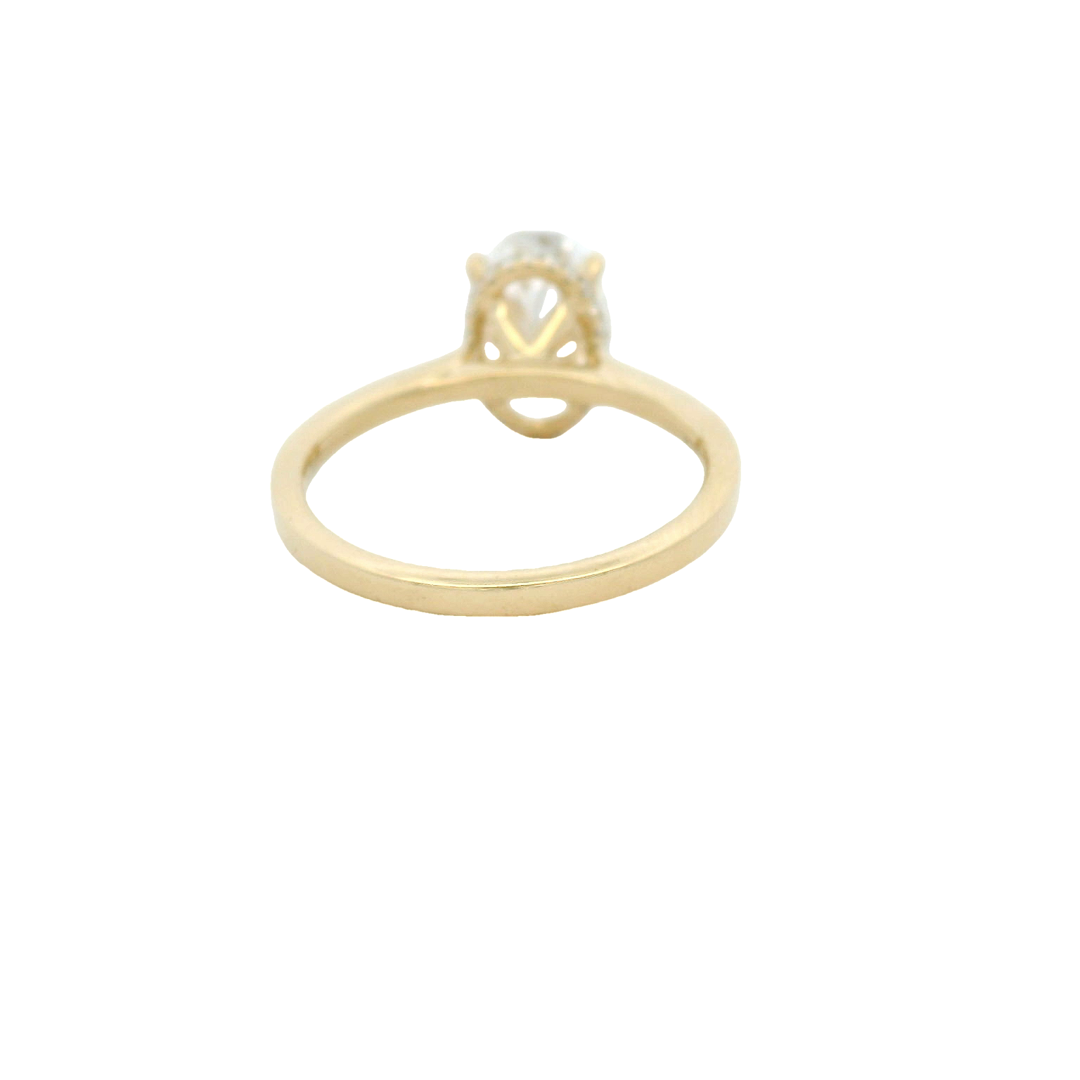 Elegant Oval Diamond Ring