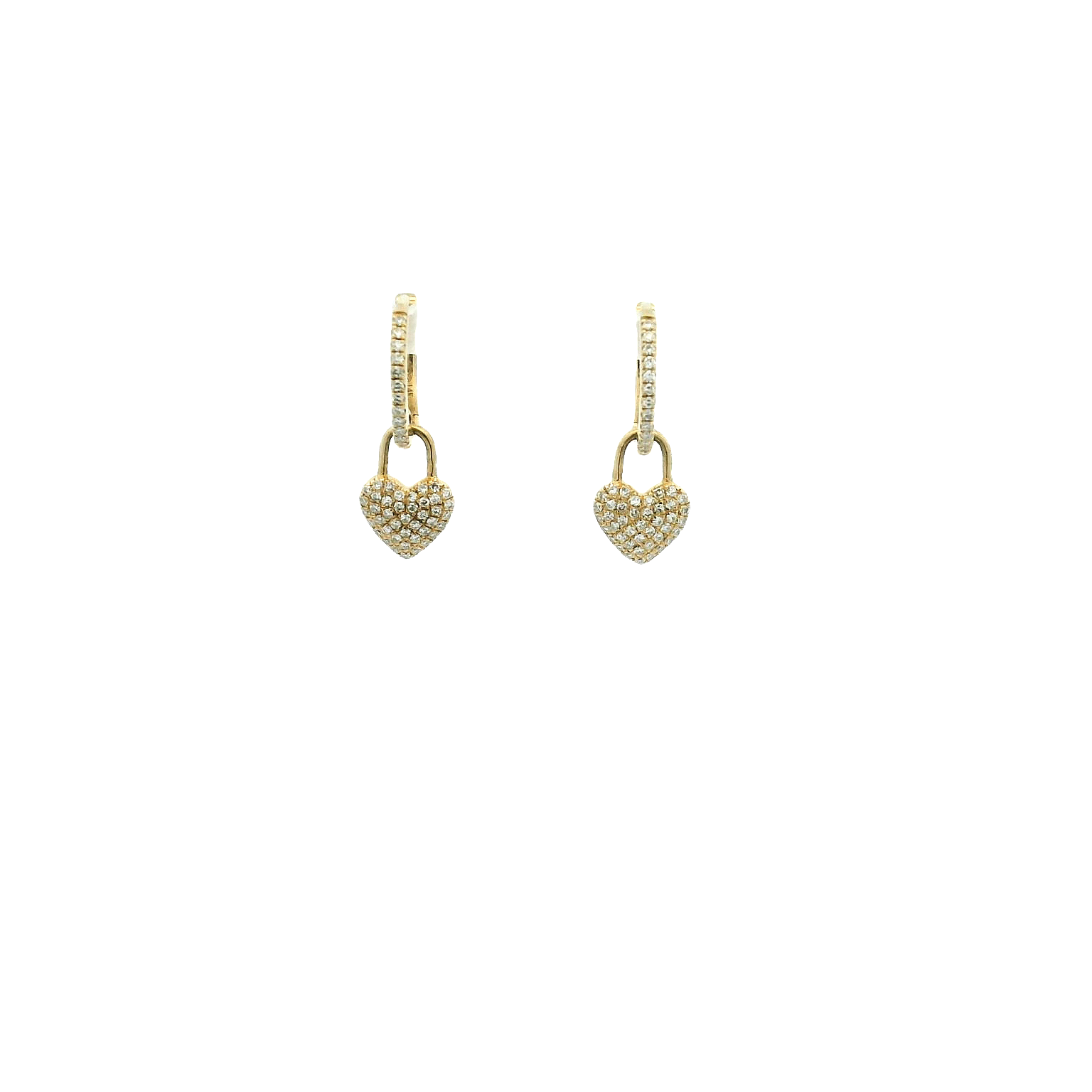 14KYG Dangle Hoop Earrings