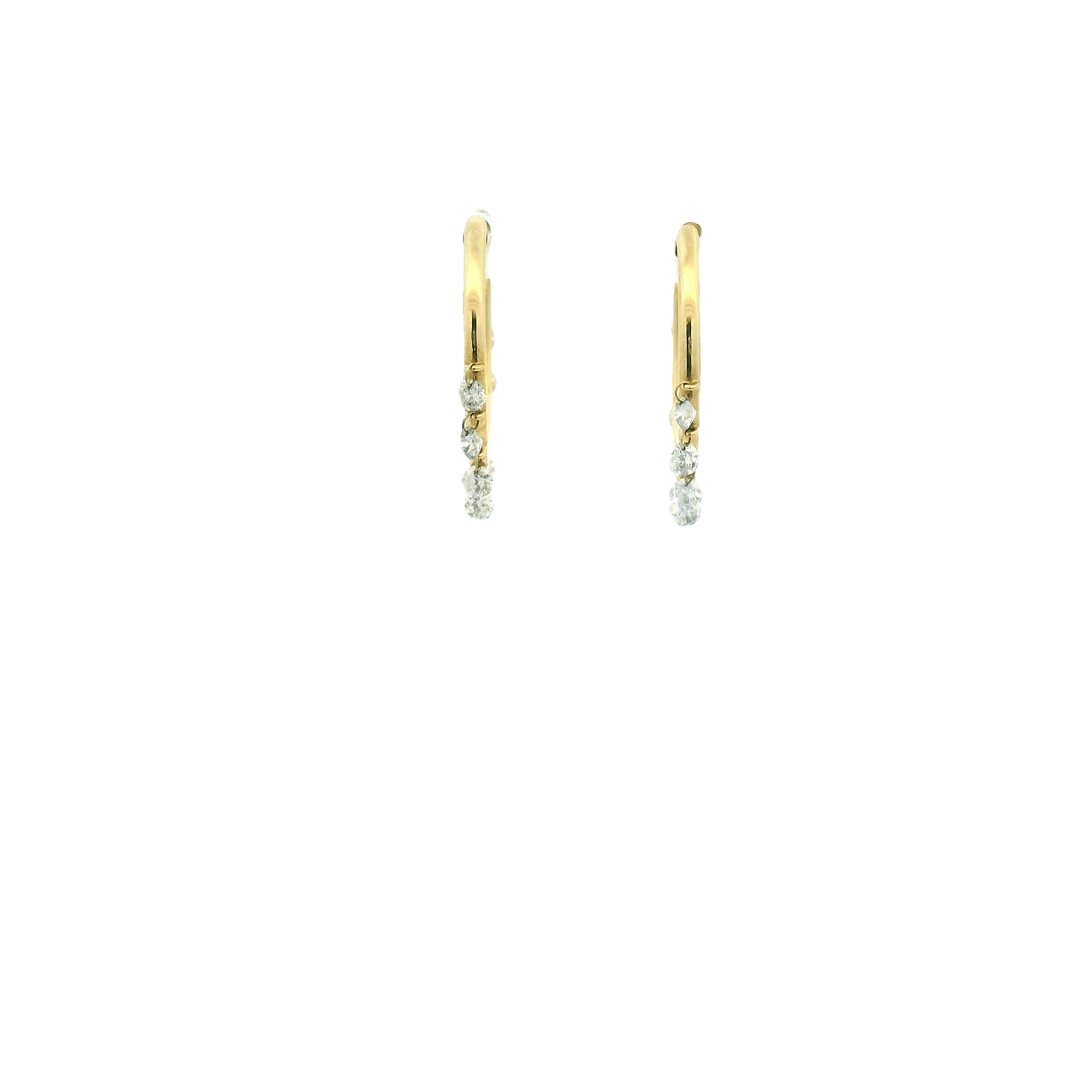 18KYG Large Hoop Earrings