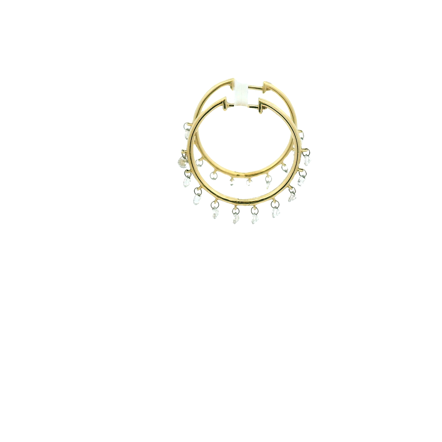 18KYG Large Hoop Earrings