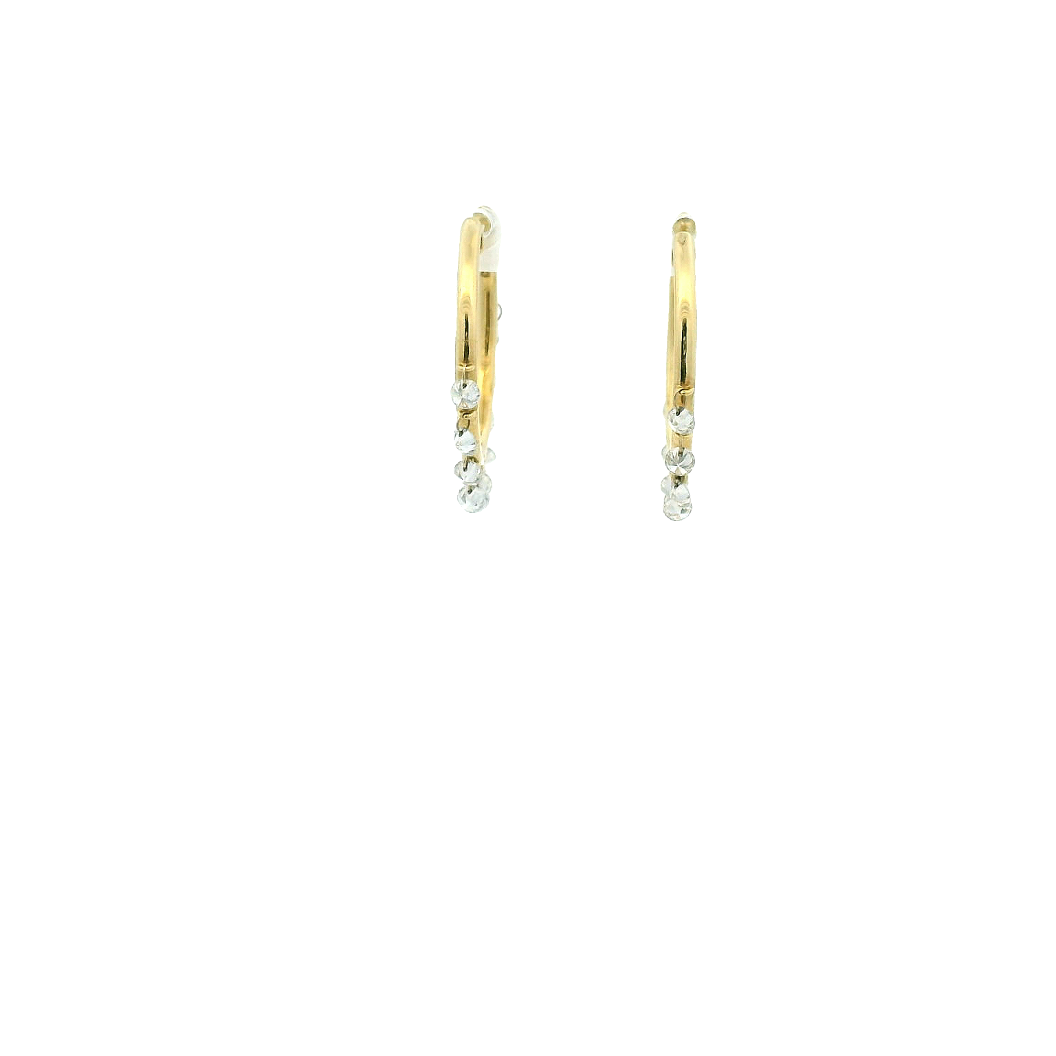 18KYG Large Hoop Earrings