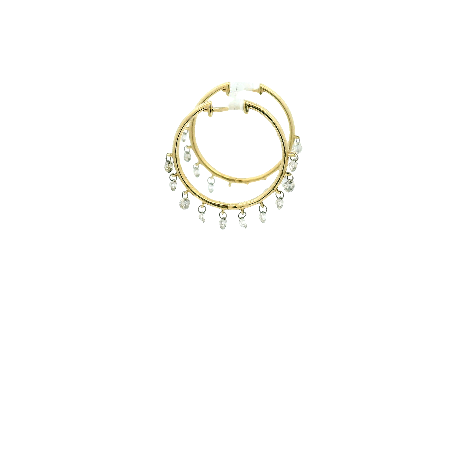 18KYG Large Hoop Earrings