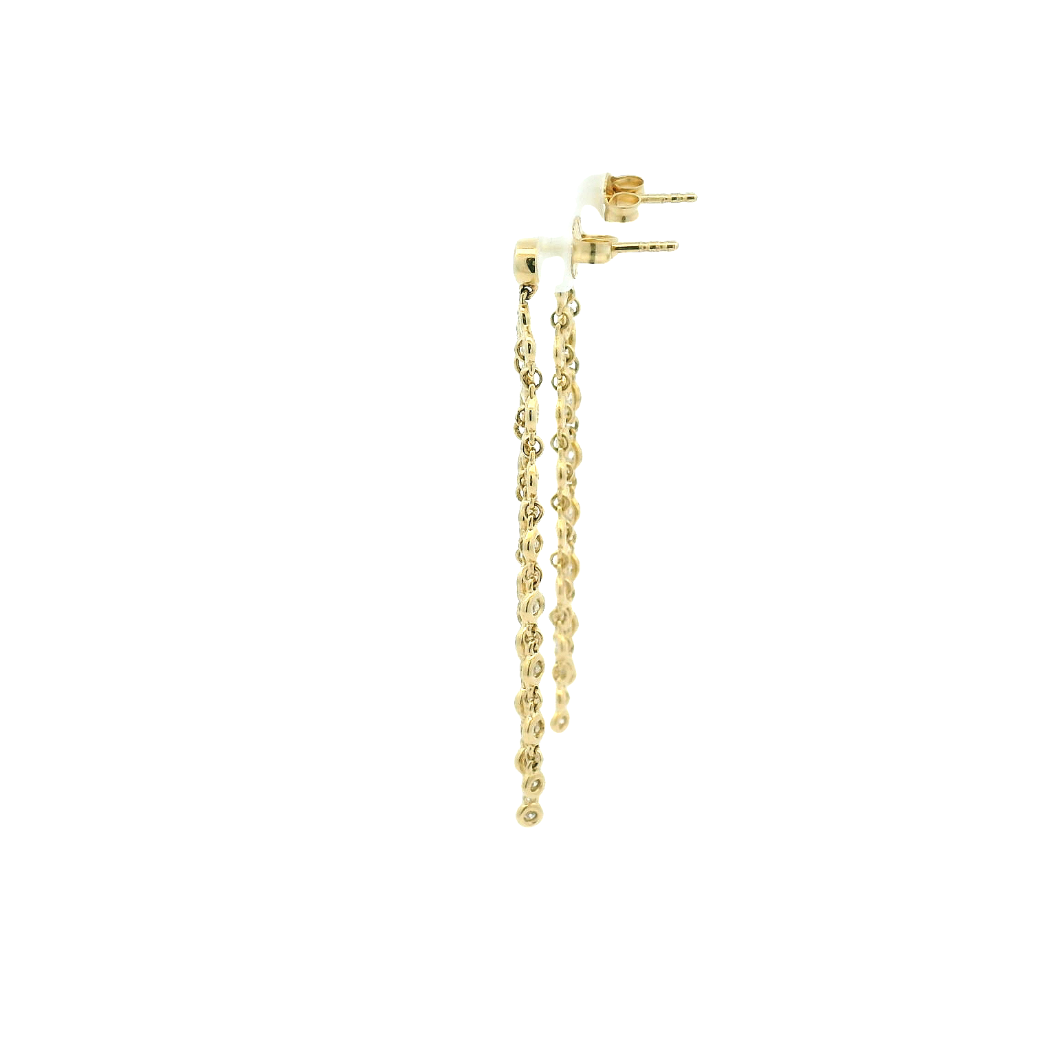 14KYG Diamond Drop Earrings