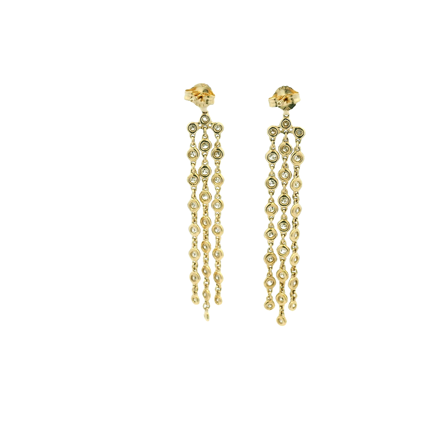 14KYG Diamond Drop Earrings