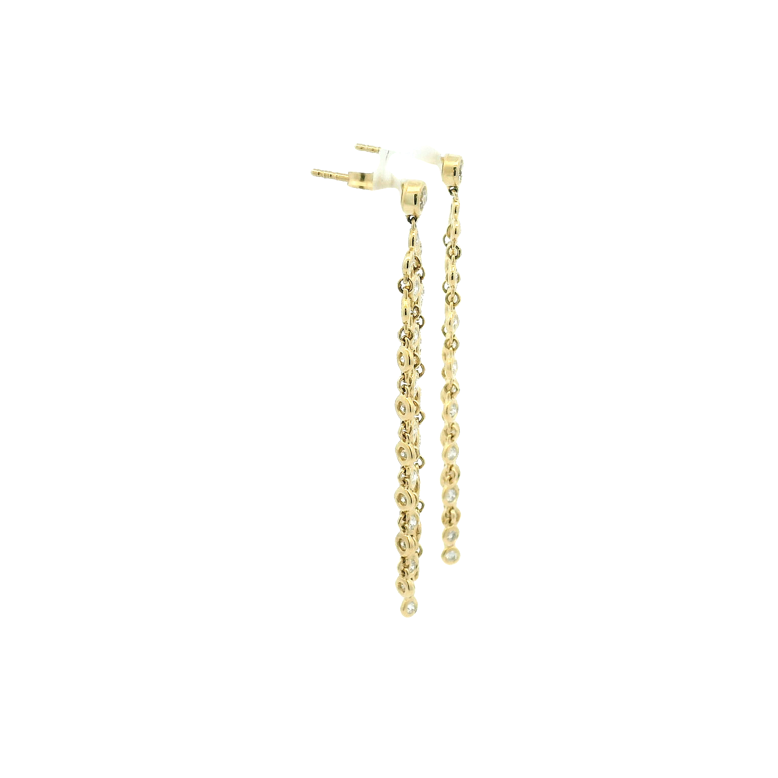 14KYG Diamond Drop Earrings