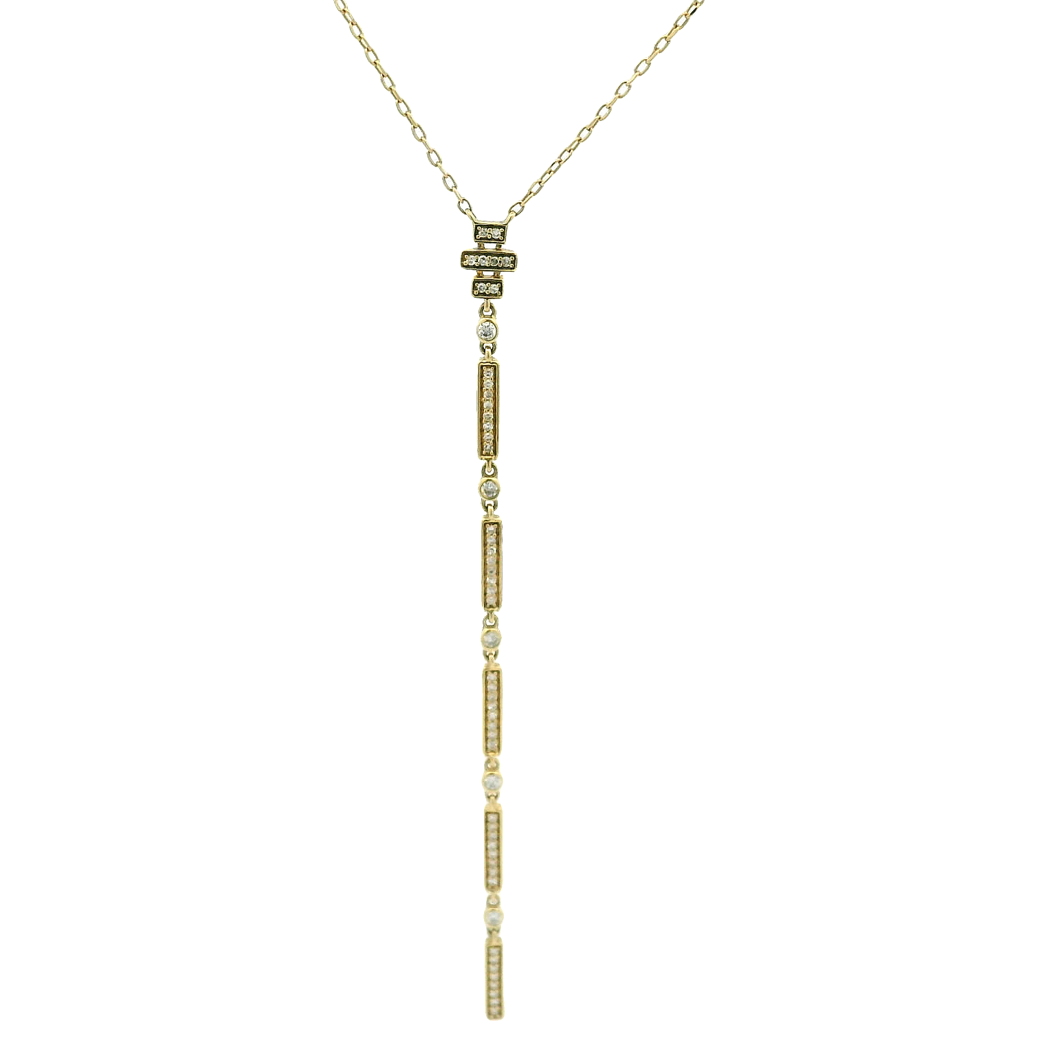 14KYG Lariat Charm Necklace