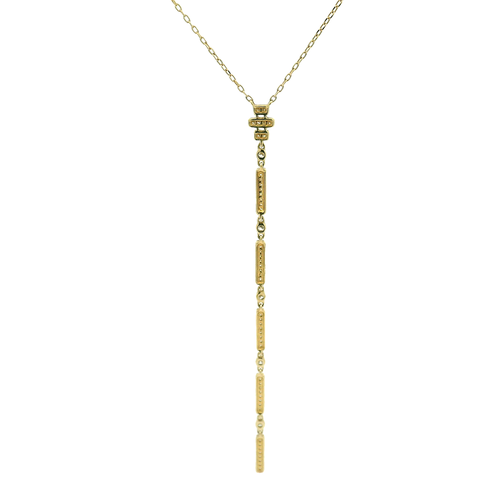 14KYG Lariat Charm Necklace