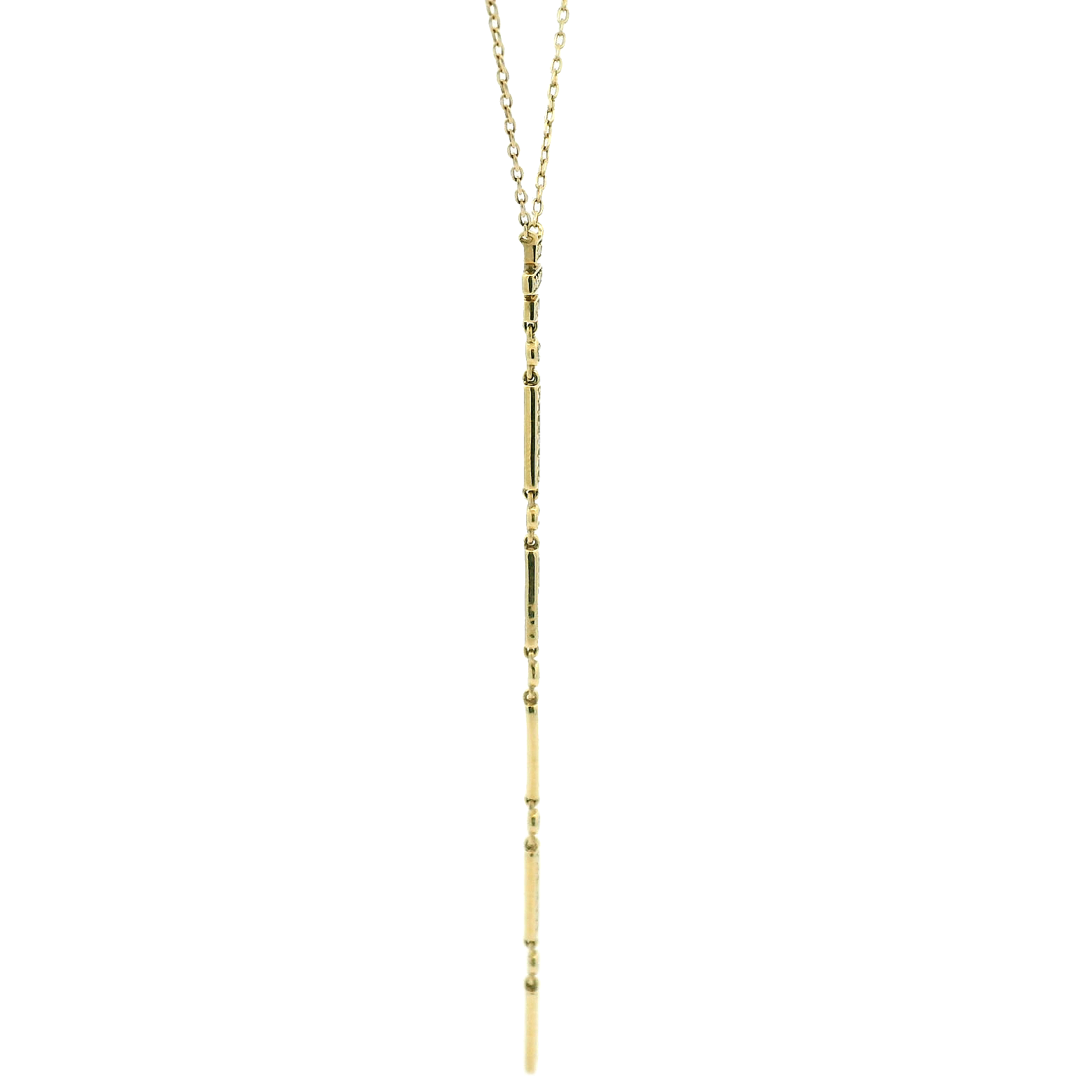14KYG Lariat Charm Necklace