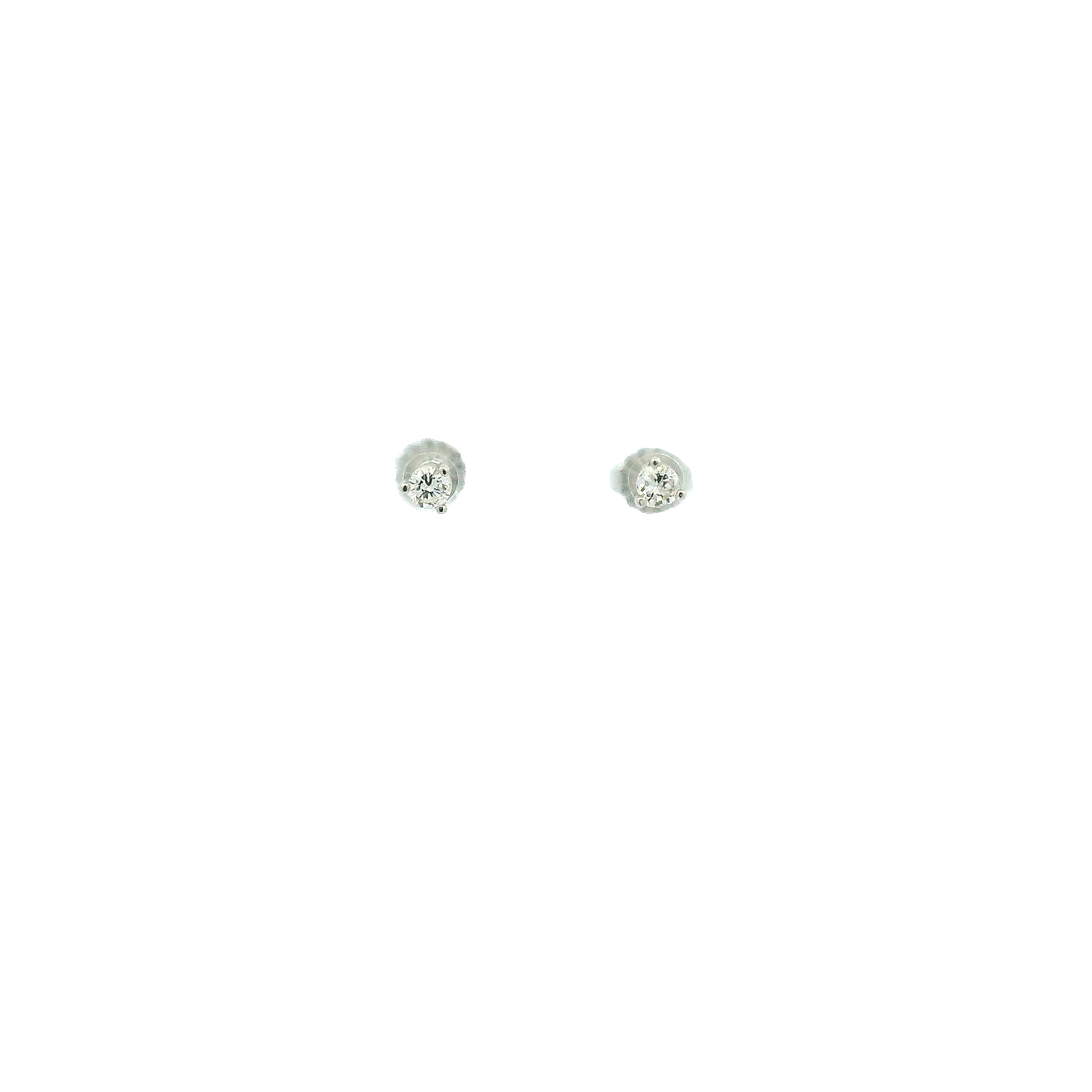 14KWG Diamond Stud Earrings
