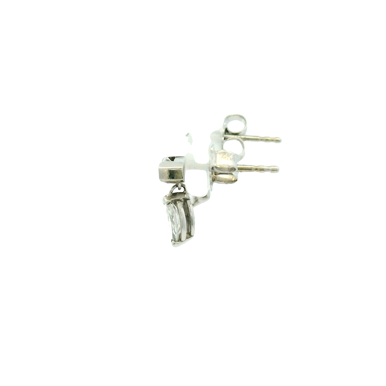 14KWG Diamond Drop Earrings