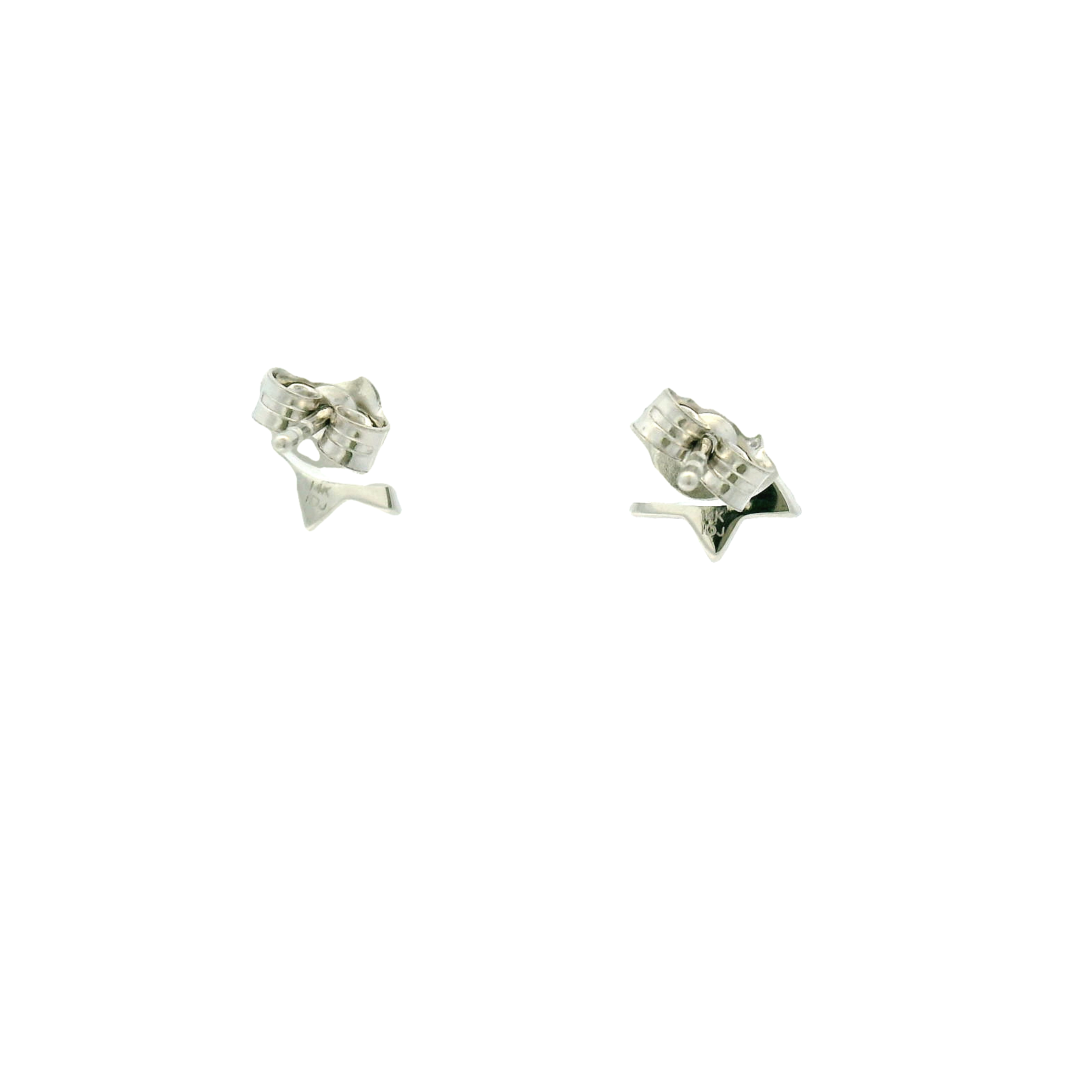 14KWG Jewish Star Diamond Earrings