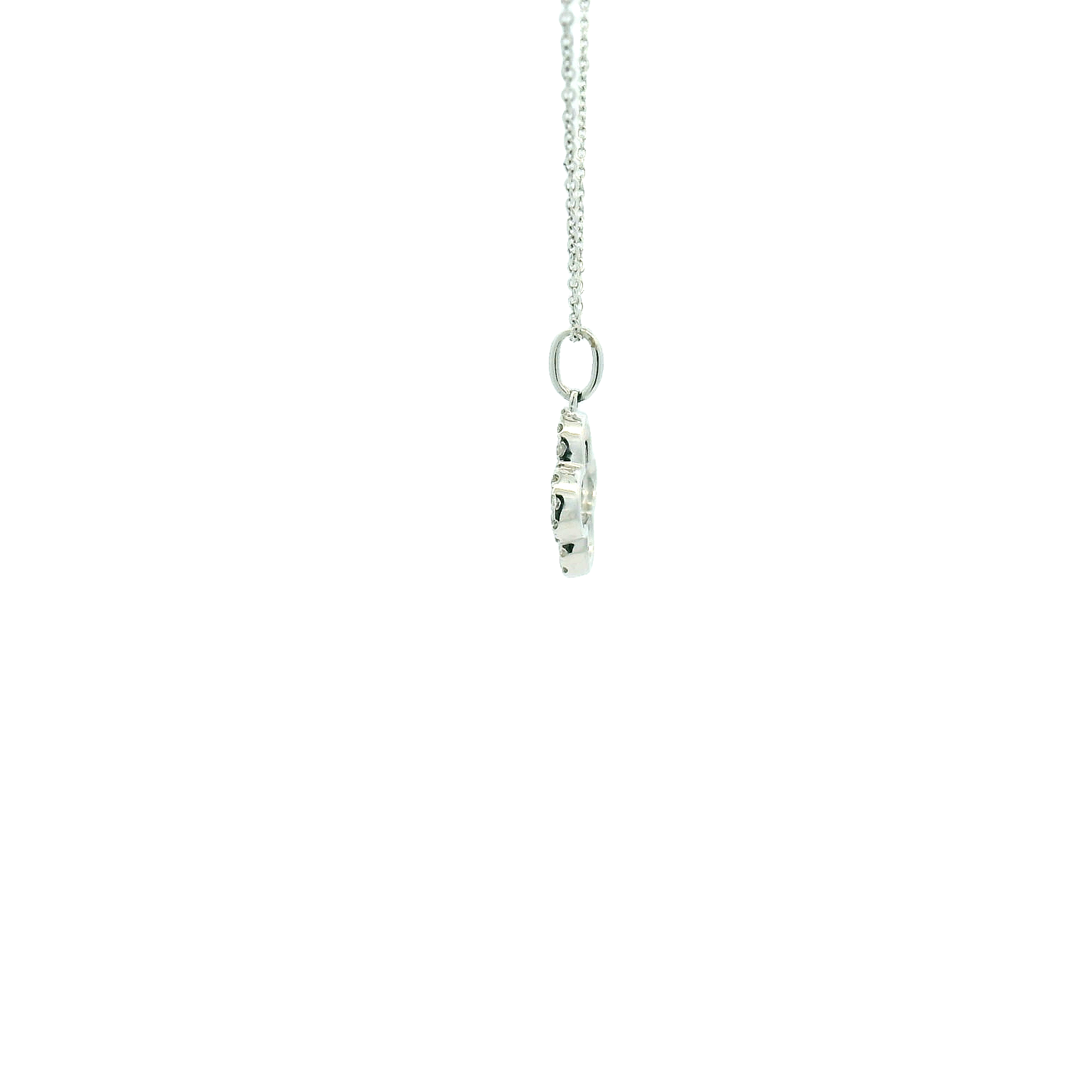 14KWG Van Cleef Style Diamond Necklace