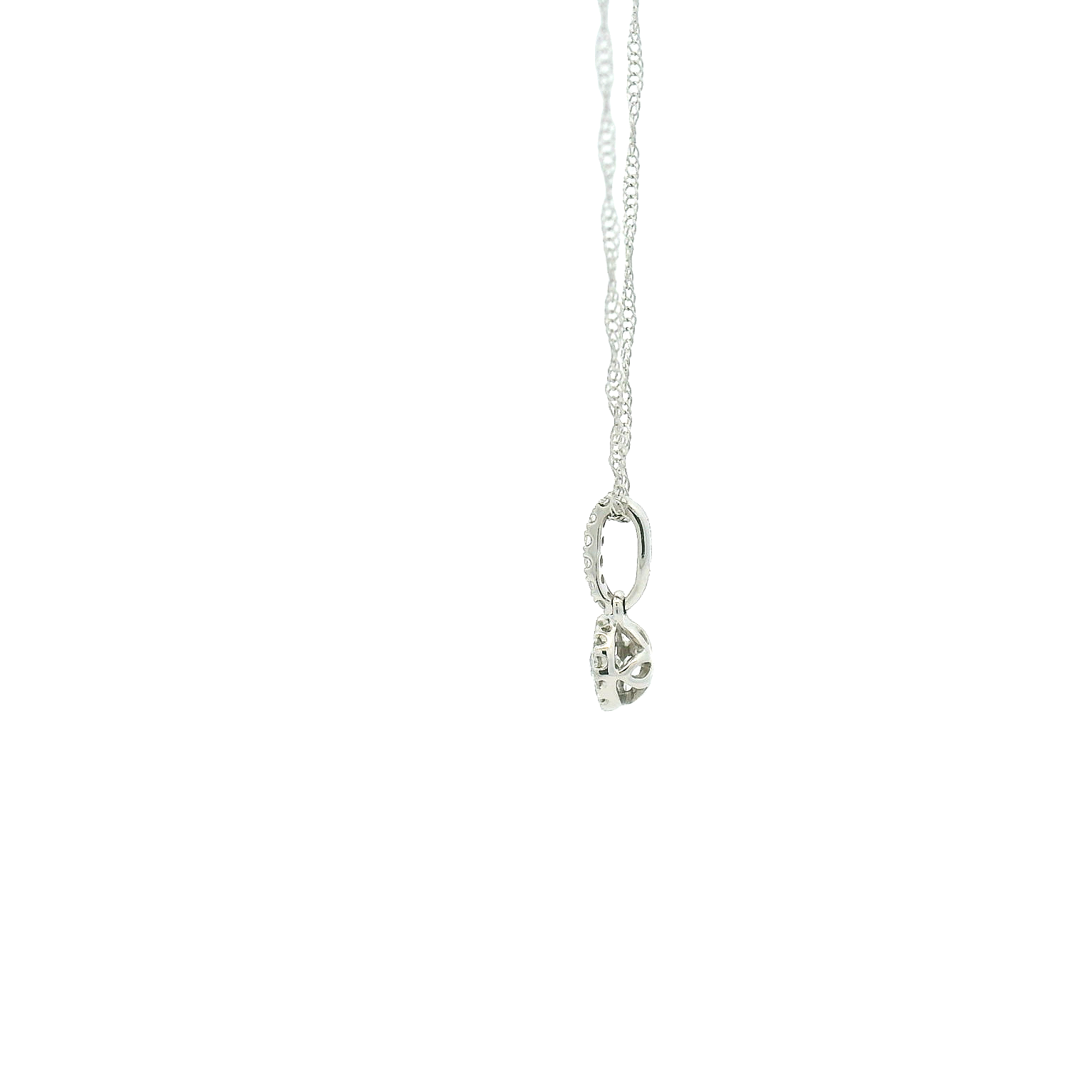 14KWG Diamond Necklace