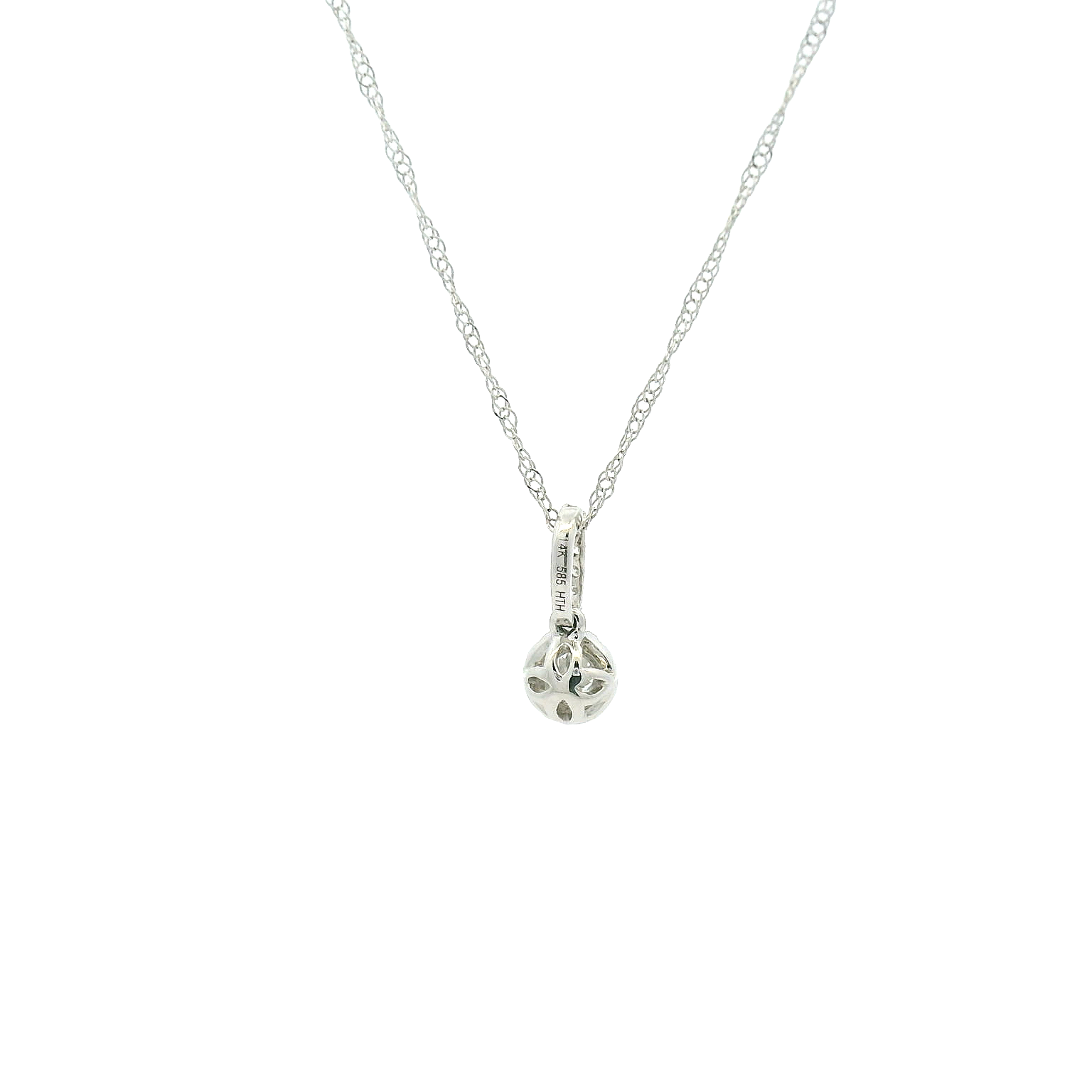 14KWG Diamond Necklace