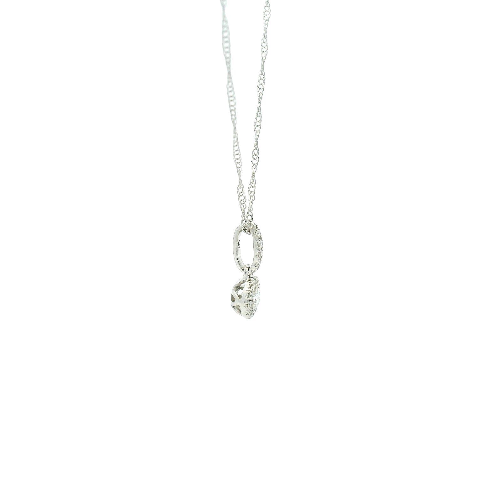 14KWG Diamond Necklace