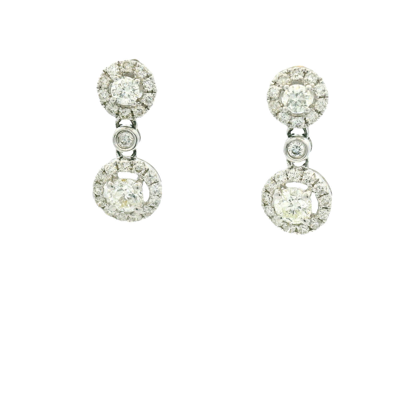 14KWG Diamond Earrings