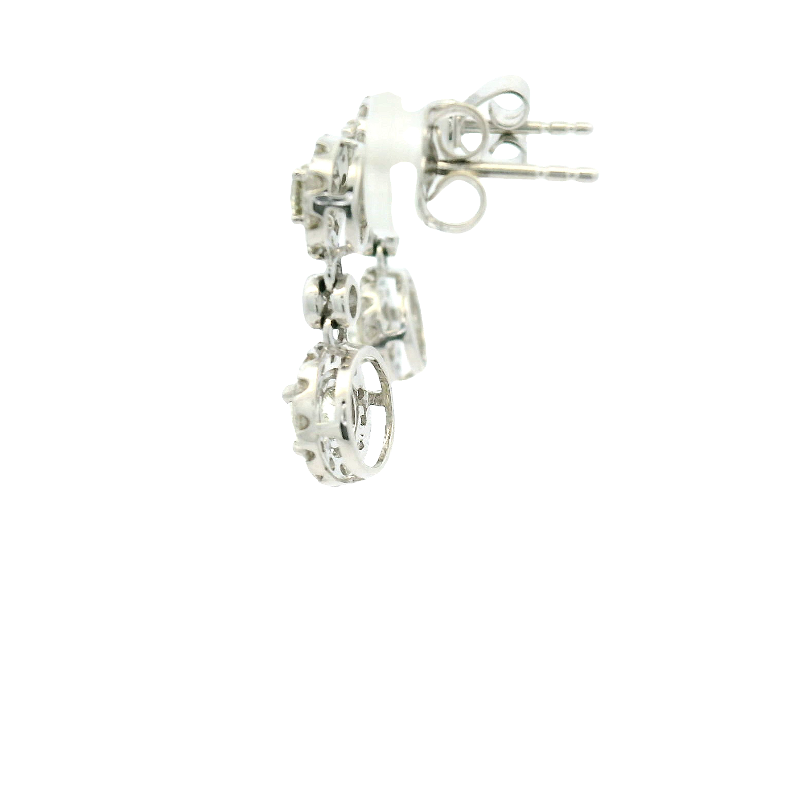 14KWG Diamond Earrings