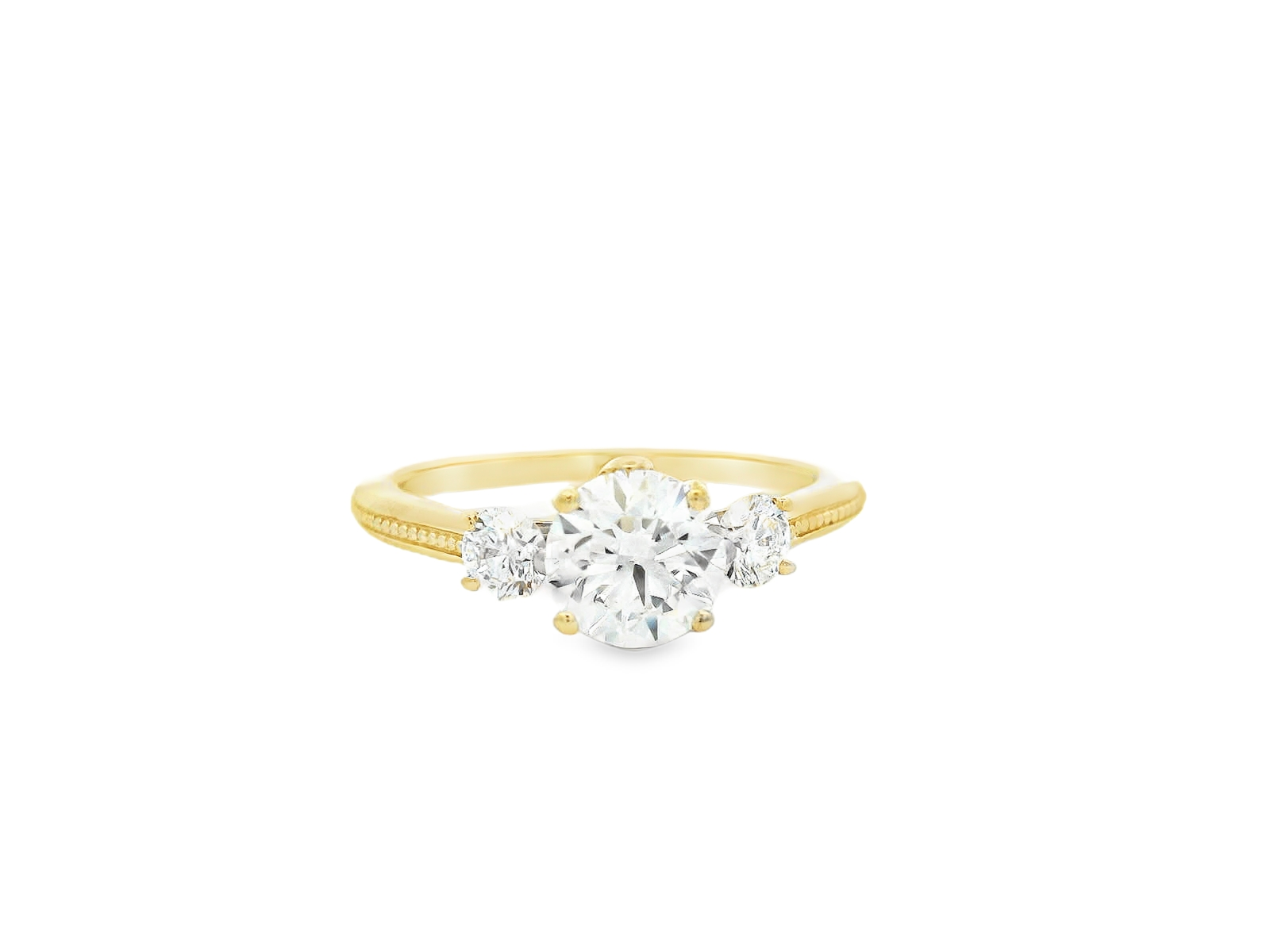 Elegant Three-Stone Diamond Ring