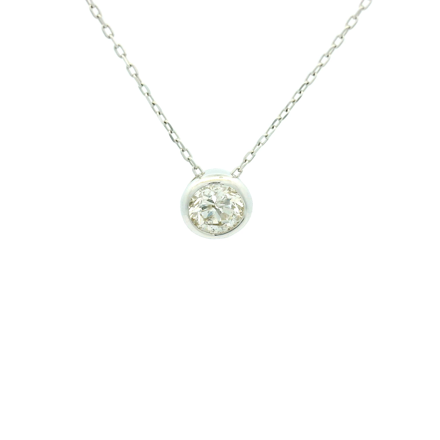 18KWG Diamond Necklace