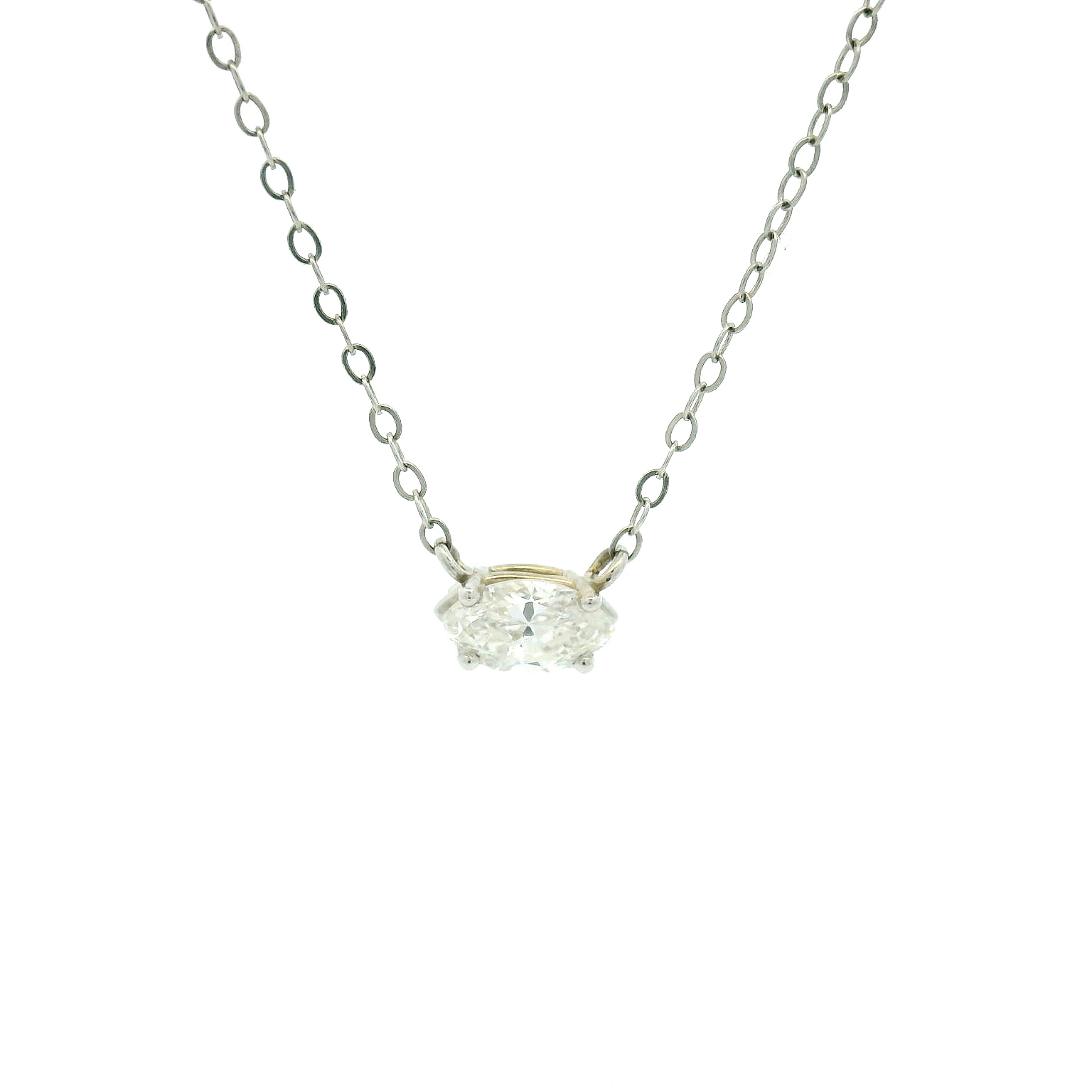 14KWG Diamond Necklace