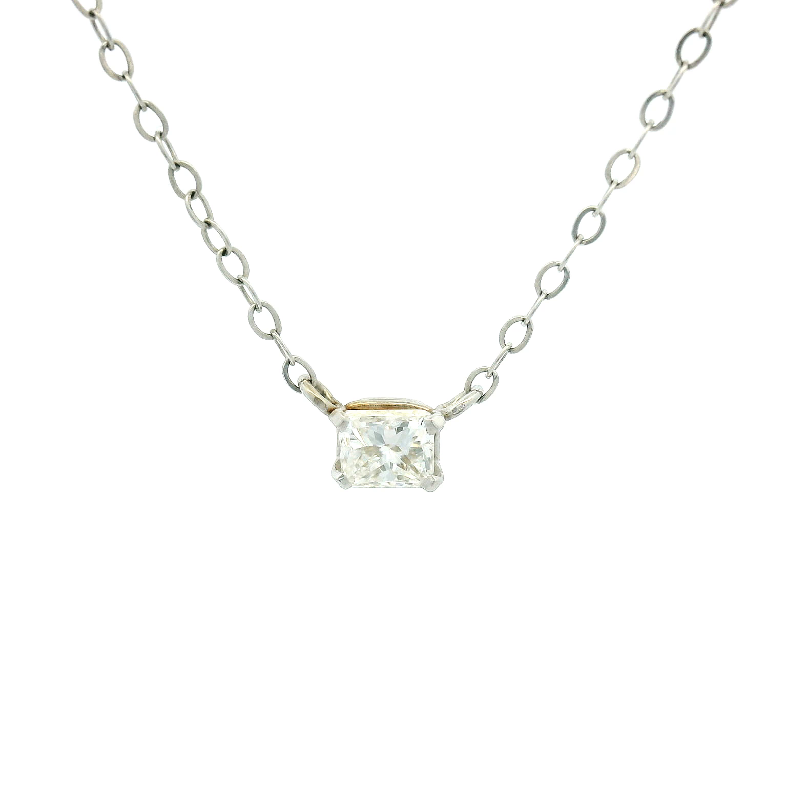 14KWG Diamond Necklace