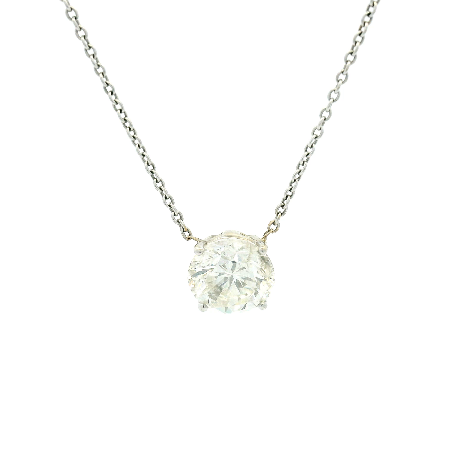 14KWG Diamond Necklace