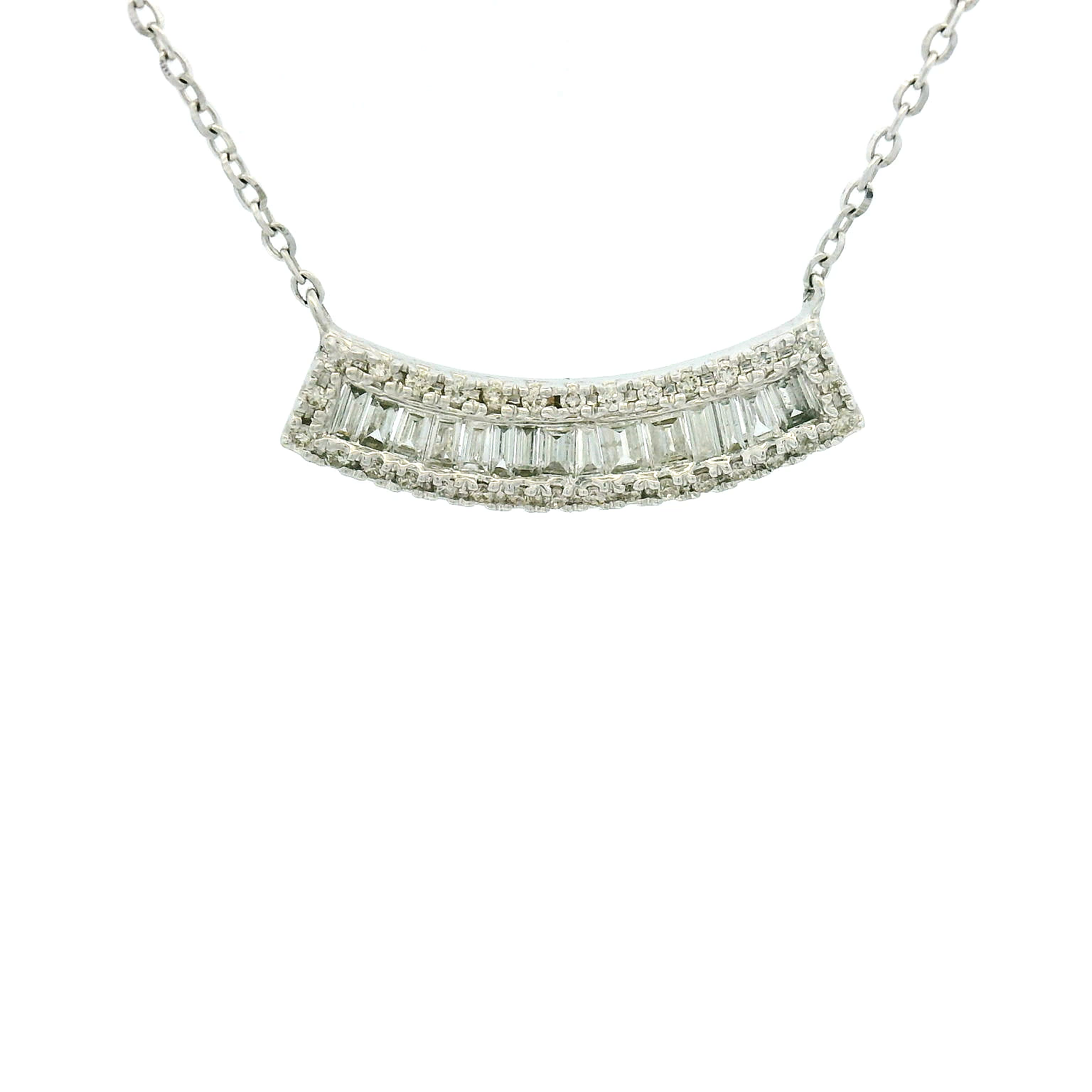 14KWG Diamond Necklace