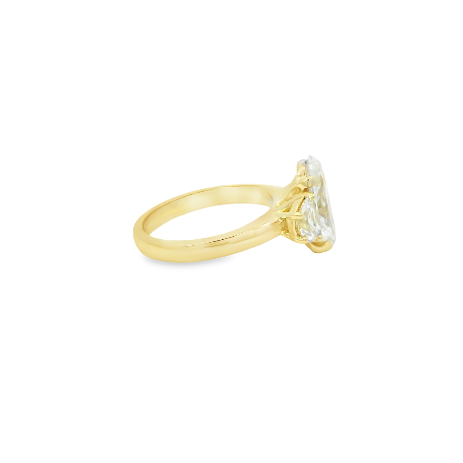 Elegant Gold Diamond Engagement Ring