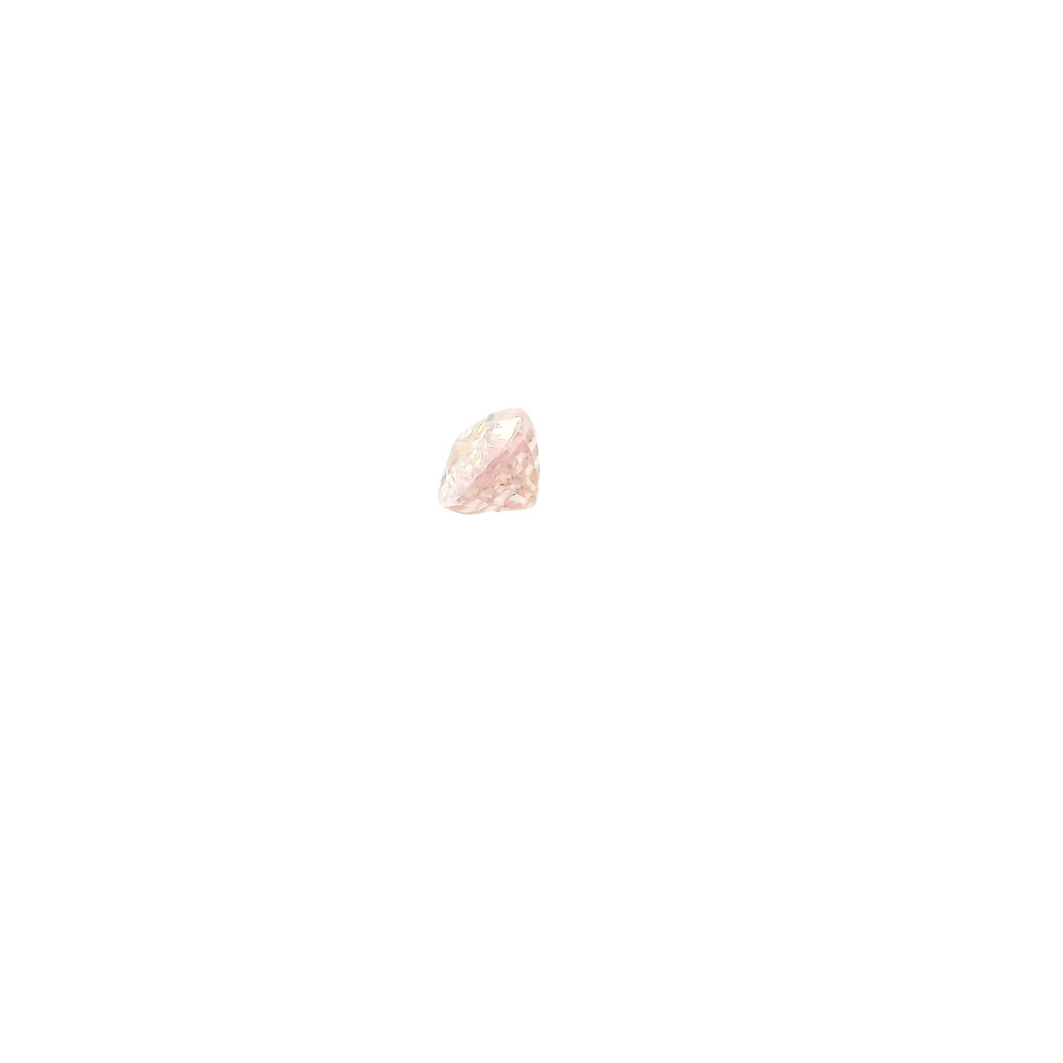 Loose Stone With One 0.70Ct Pear Sapphire orangy pink Padparadscha