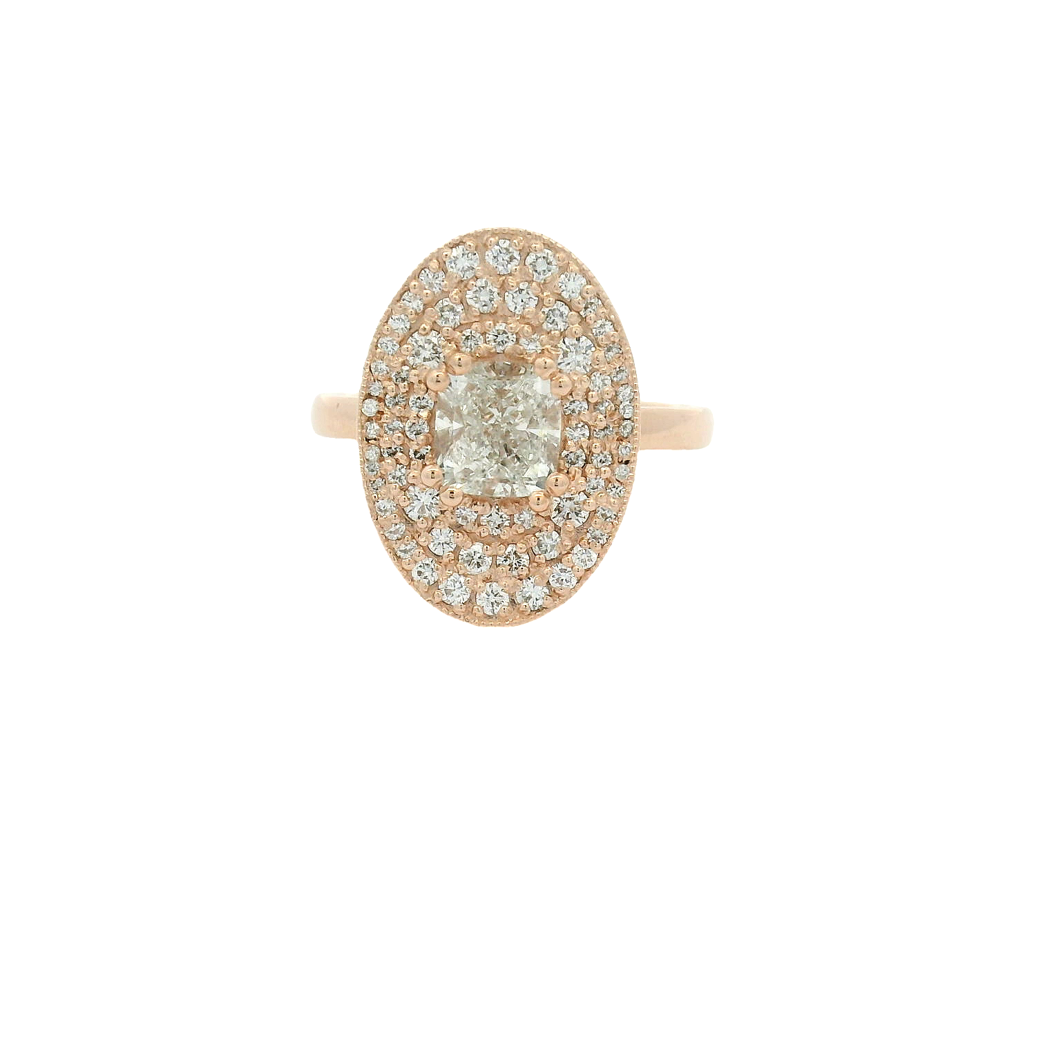 Elegant Rose Gold Diamond Ring